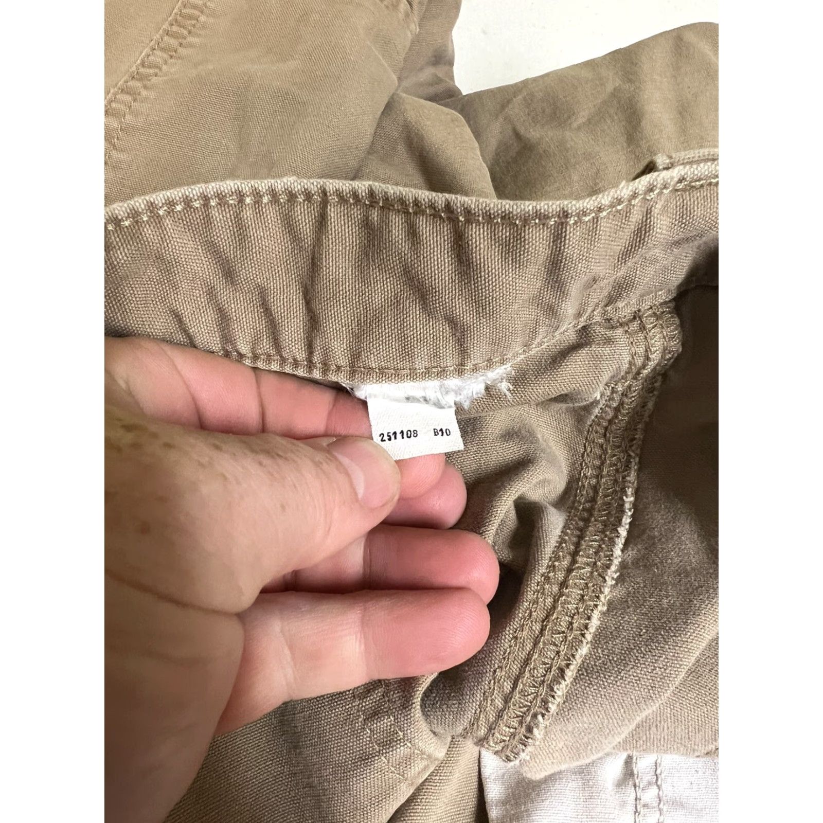 Carhartt VINTAGE Carhartt Pants Carpenter Workwear Light Weight Canvas 36x30 Beige Mens Regular Inseam 30 Distressed Size 36 Size US 36 / EU 52 - 5 Thumbnail