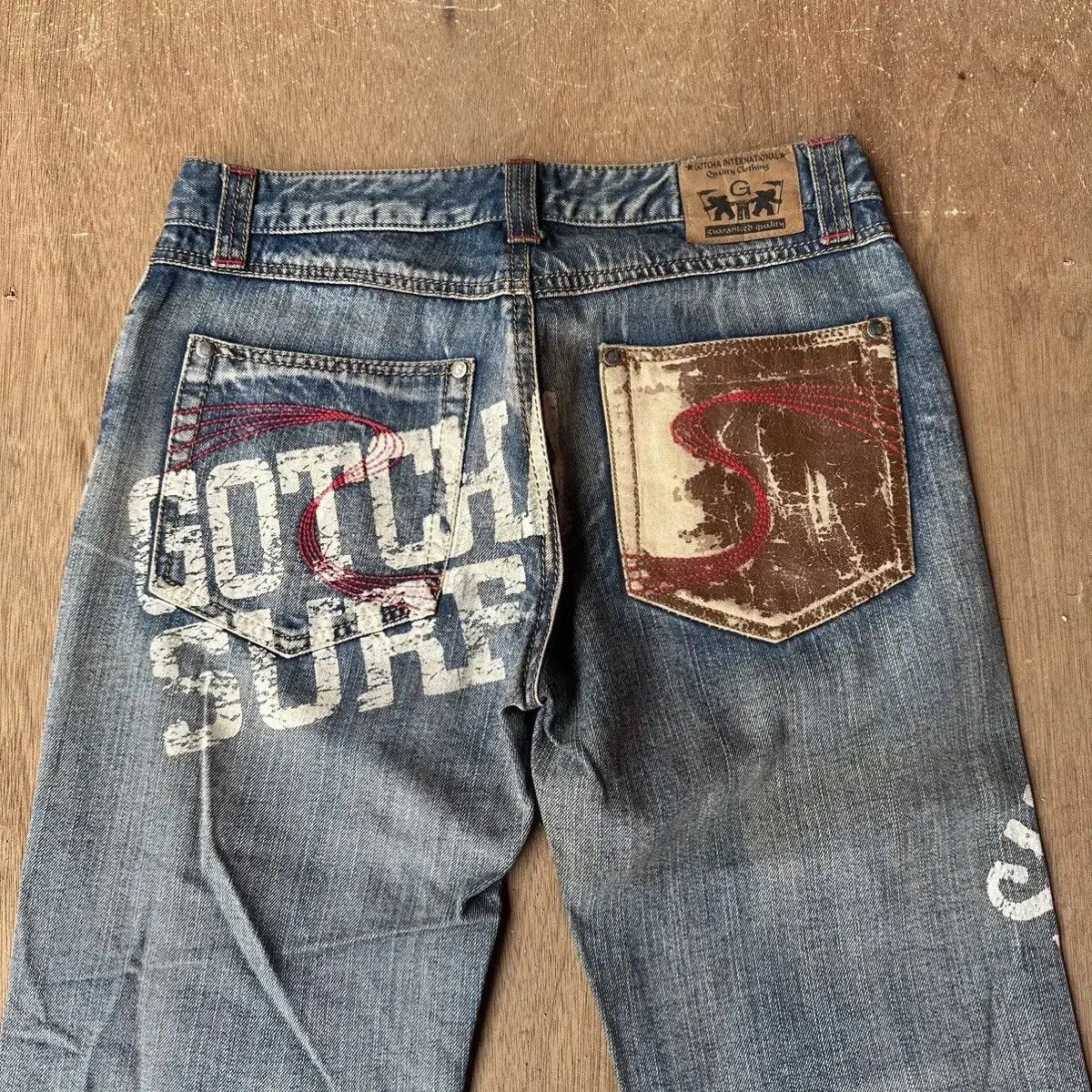 Gotcha STEALS💥VINTAGE GOTCHA SURF JEAN RIPPED VERY RARE DENIM PANT Size US 30 / EU 46 - 13 Thumbnail