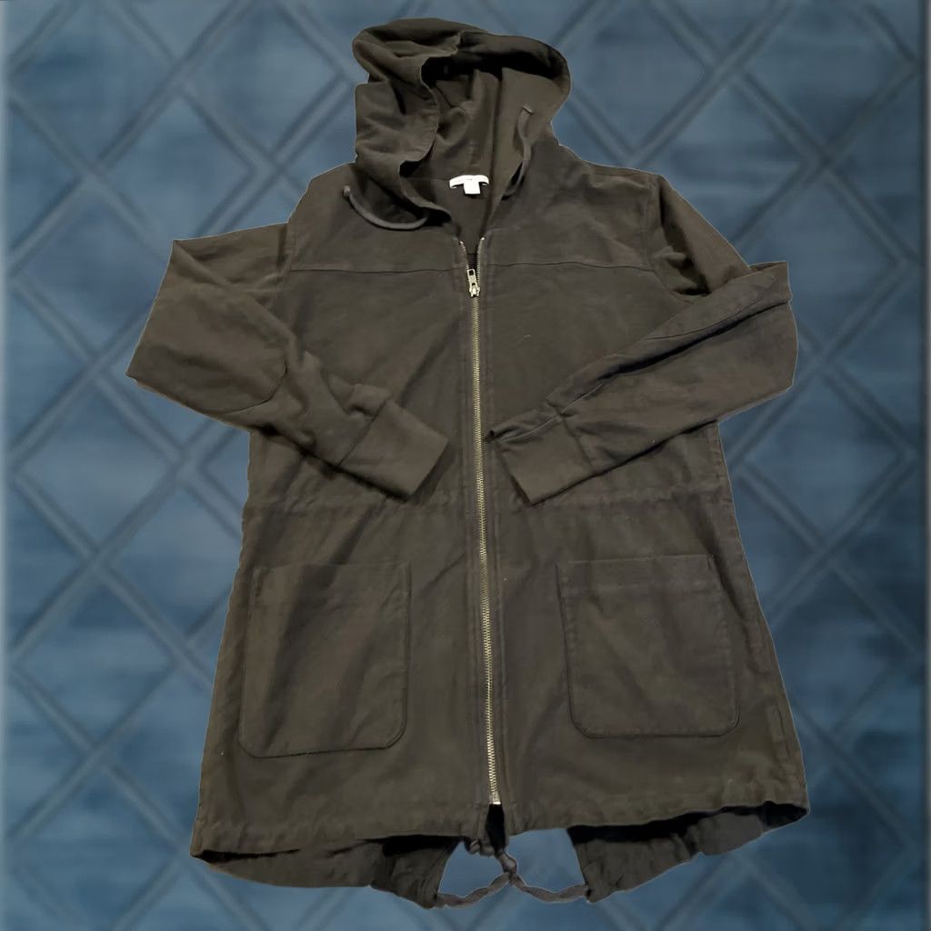 James Perse James Perse Gray Full Zip Utility Jacket Hood Drawstring Waist Women’s M Medium Size M / US 6-8 / IT 42-44 - 1 Thumbnail