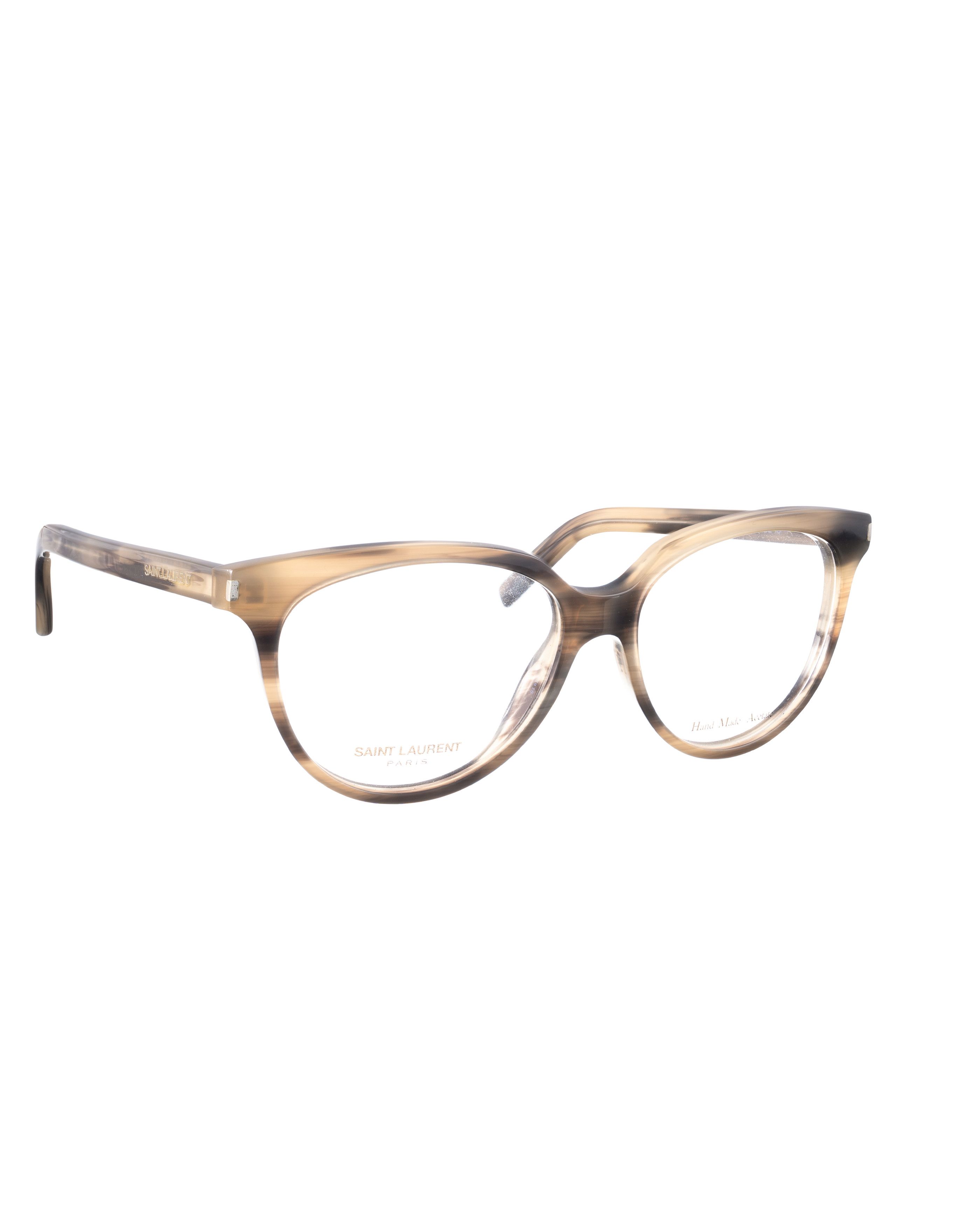 Saint Laurent Paris Saint Laurent 00s Nerdy Oval Grey and Beige Glasses Size ONE SIZE - 3 Thumbnail