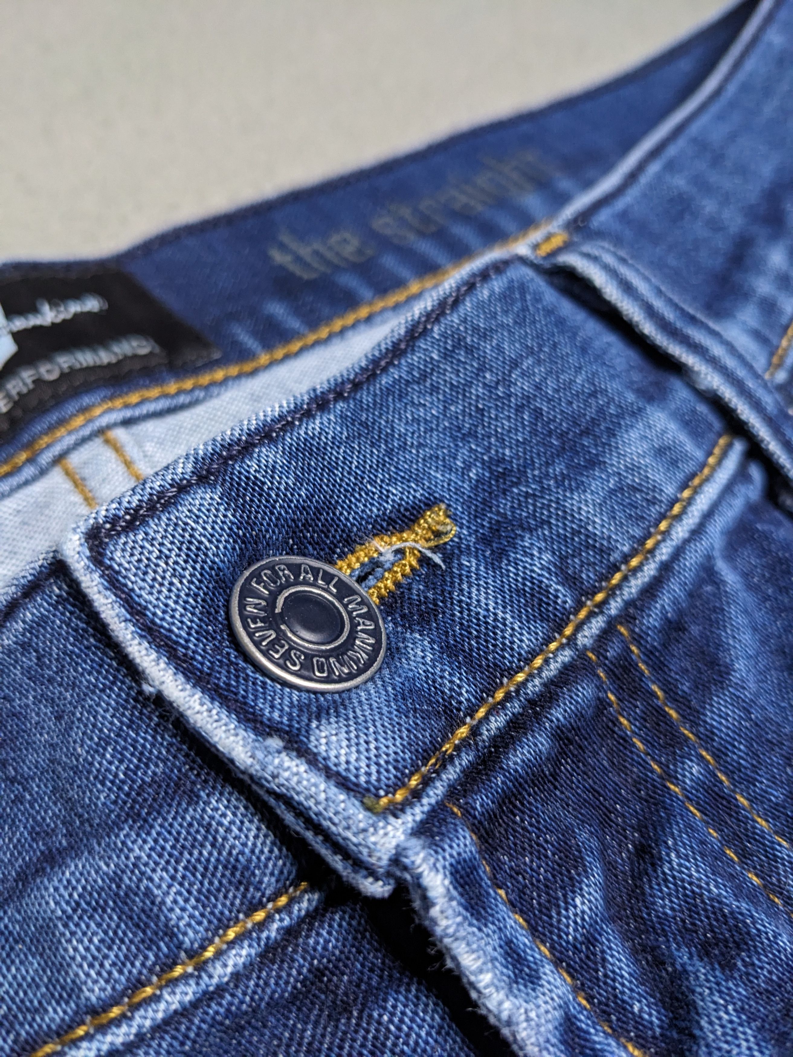 7 For All Mankind 7 For All Mankind Straight Luxe Performance Jeans 35x33 Size US 35 - 12 Thumbnail
