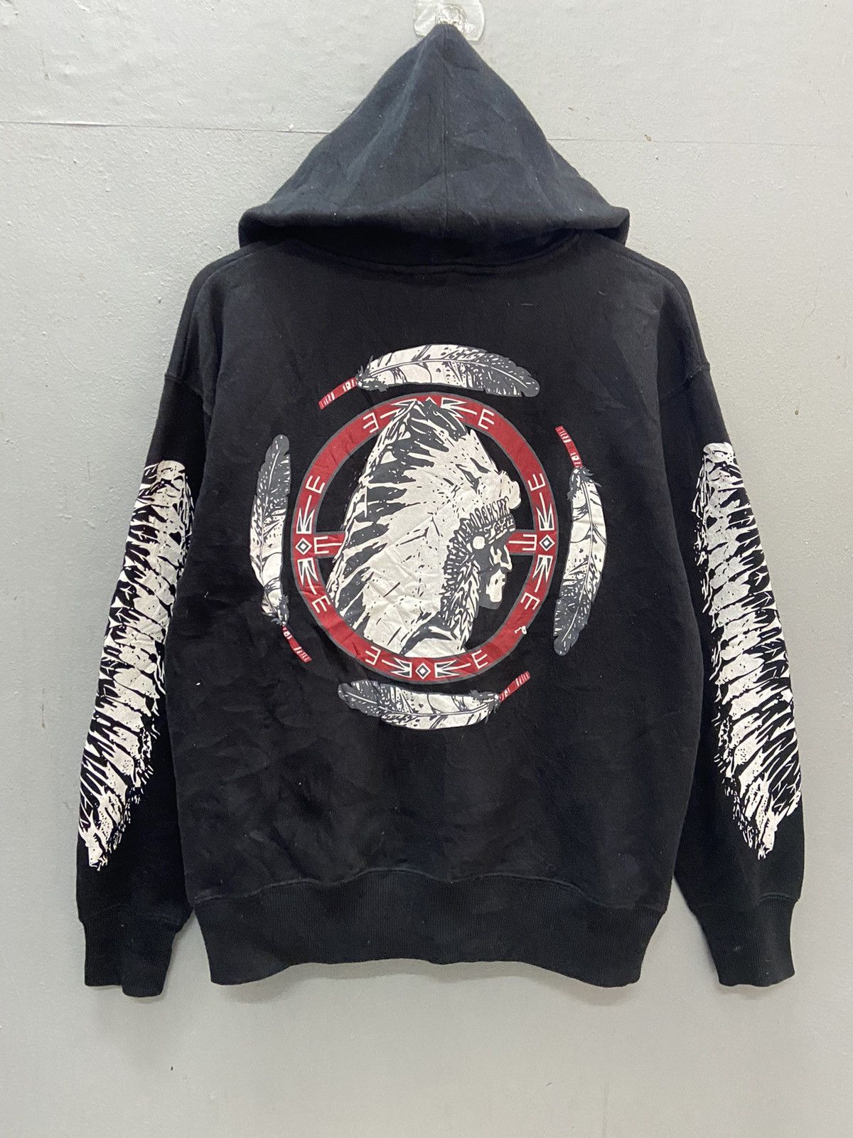 Native OBLO AMERICAN NATIVE LOGO BLACK HOODIE Size US M / EU 48-50 / 2 - 1 Thumbnail