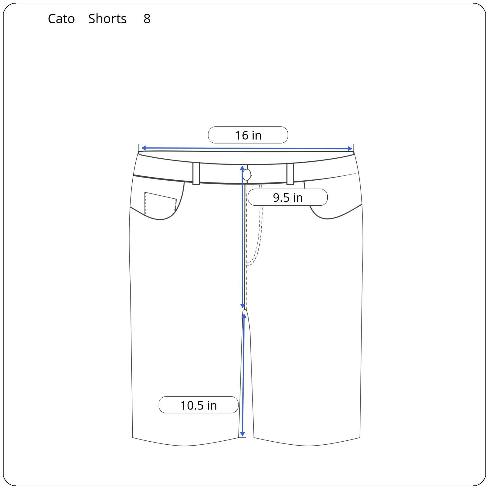 Other Cato Denim Shorts Women's Size 8 Size 30" / US 8 / IT 44 - 5 Thumbnail