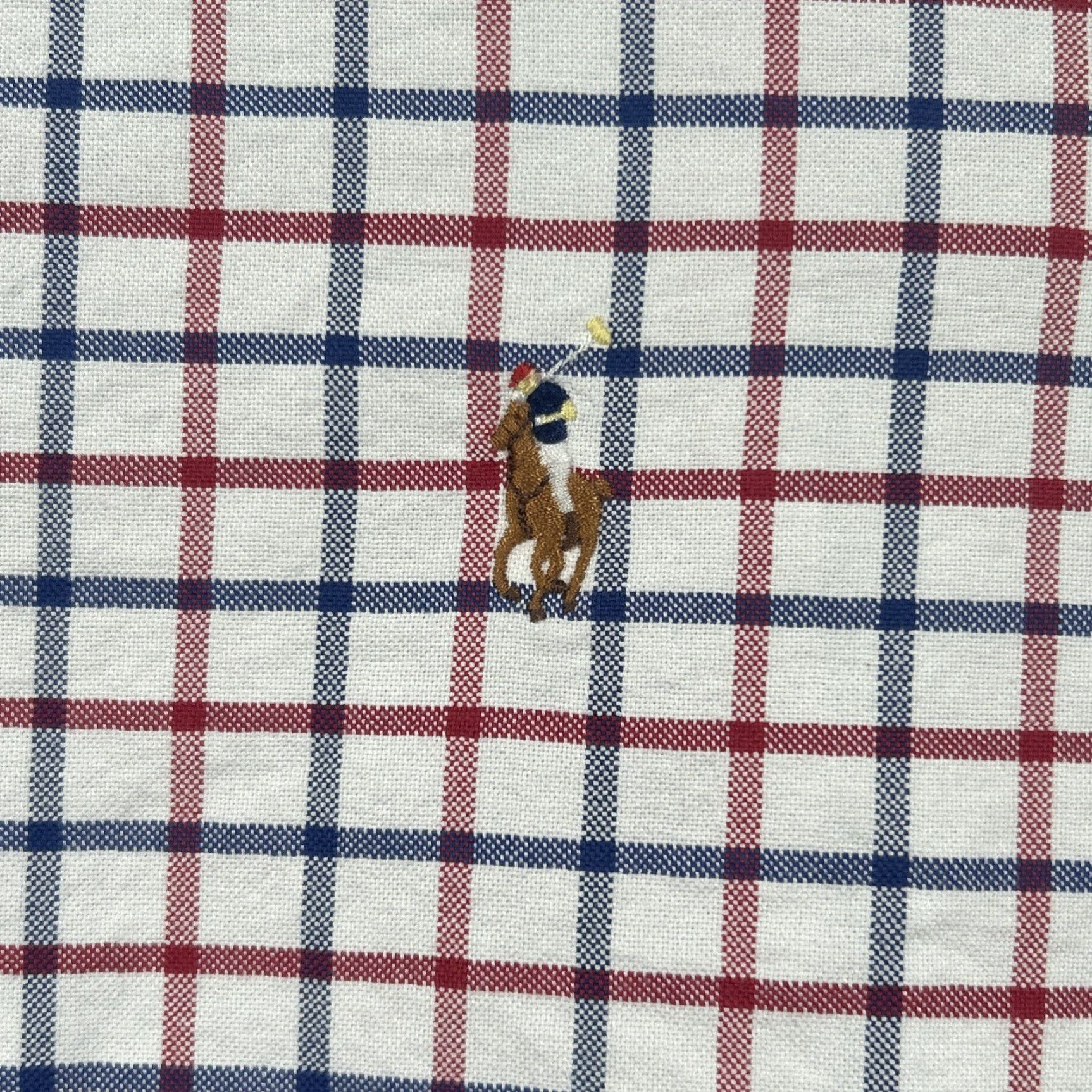 Ralph Lauren Ralph Lauren Mens Button Down Flesh Pony Red White Blue Check Shirt Large Size US L / EU 52-54 / 3 - 3 Thumbnail