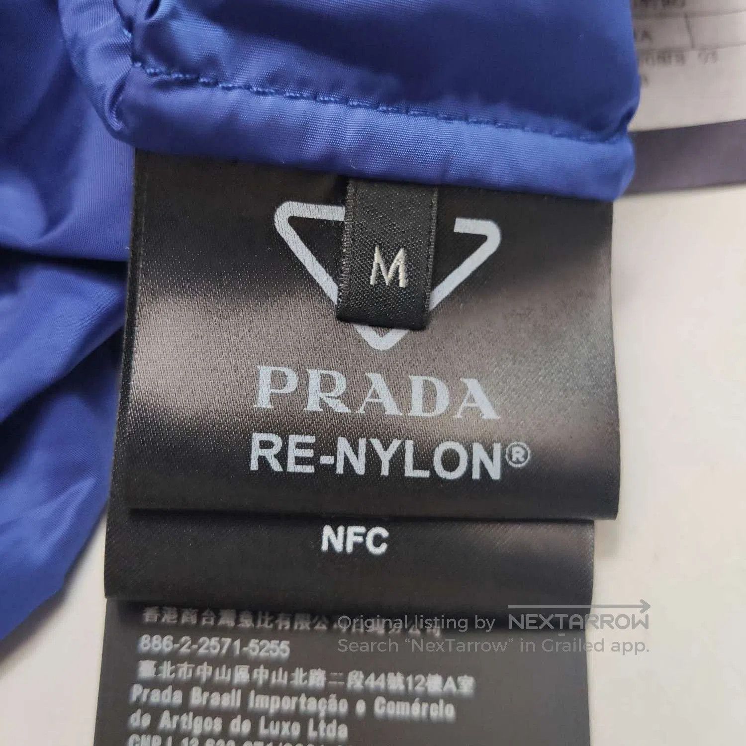 Prada Prada Blue Hooded Jacket with Triangle Logo. Size US M / EU 48-50 / 2 - 4 Thumbnail