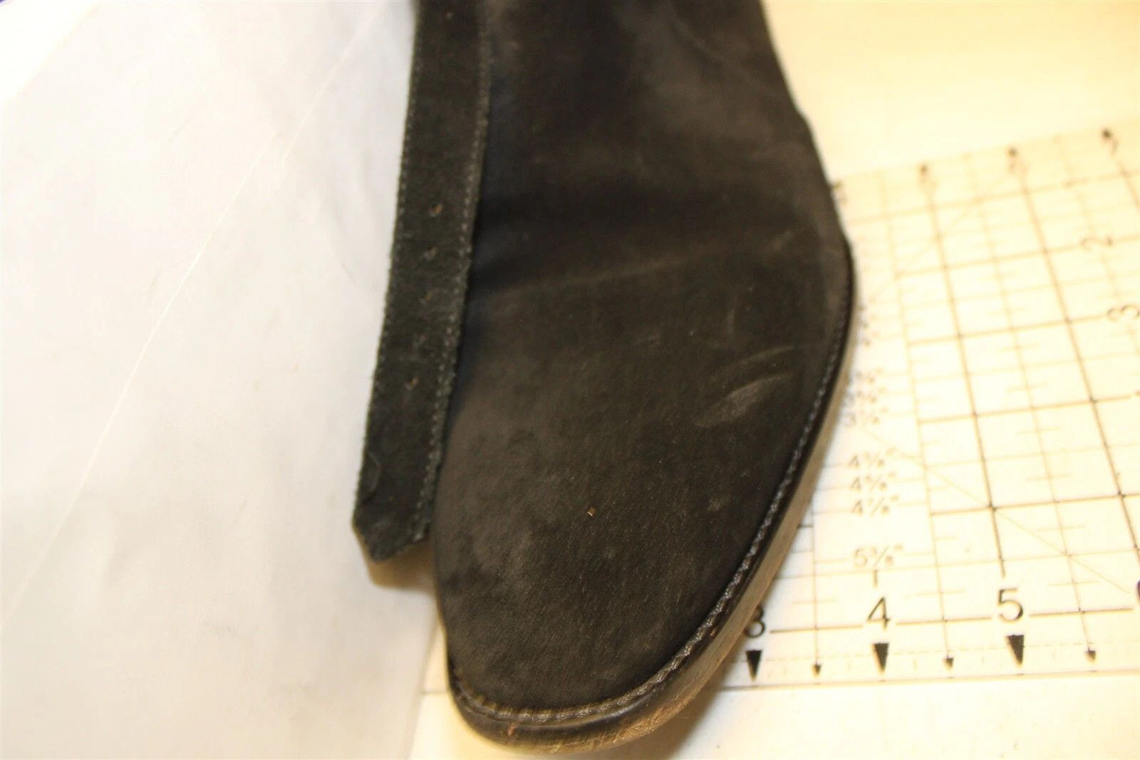 Genuine Leather Black Suede Jodhpur Boots Black 11 Leather Strap Buckle Size US 11 / EU 44 - 15 Thumbnail