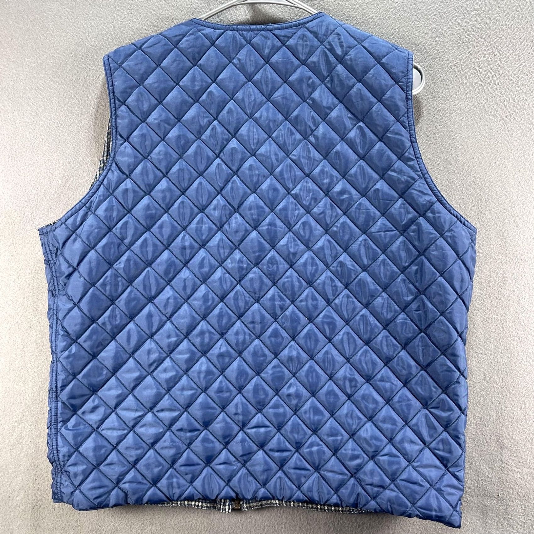 Vintage Vintage Columbia Vest Womens XL Blue Plaid Reversible Quilted Outdoors 90s Fall Casual Womens XL Size XL / US 12-14 / IT 48-50 - 4 Thumbnail