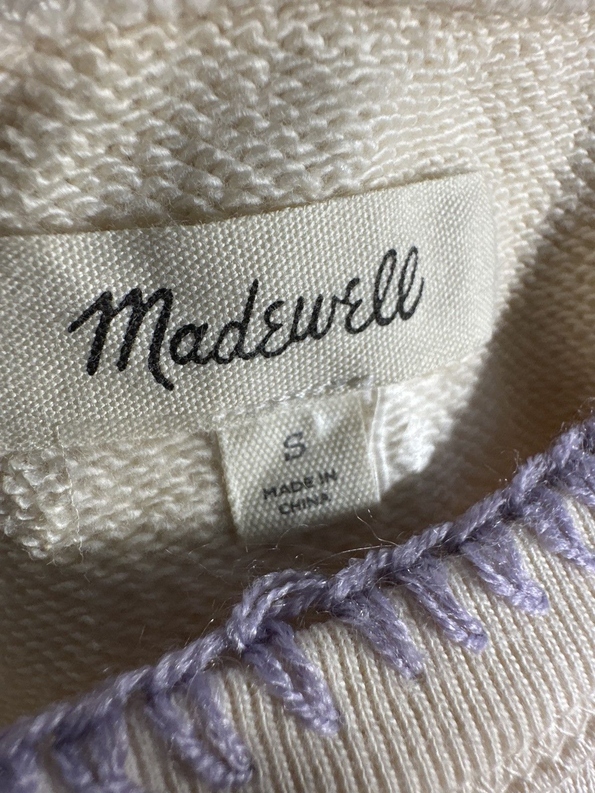 Madewell Madewell Stitched Shrunken Sweatshirt Size S / US 4 / IT 40 - 9 Thumbnail