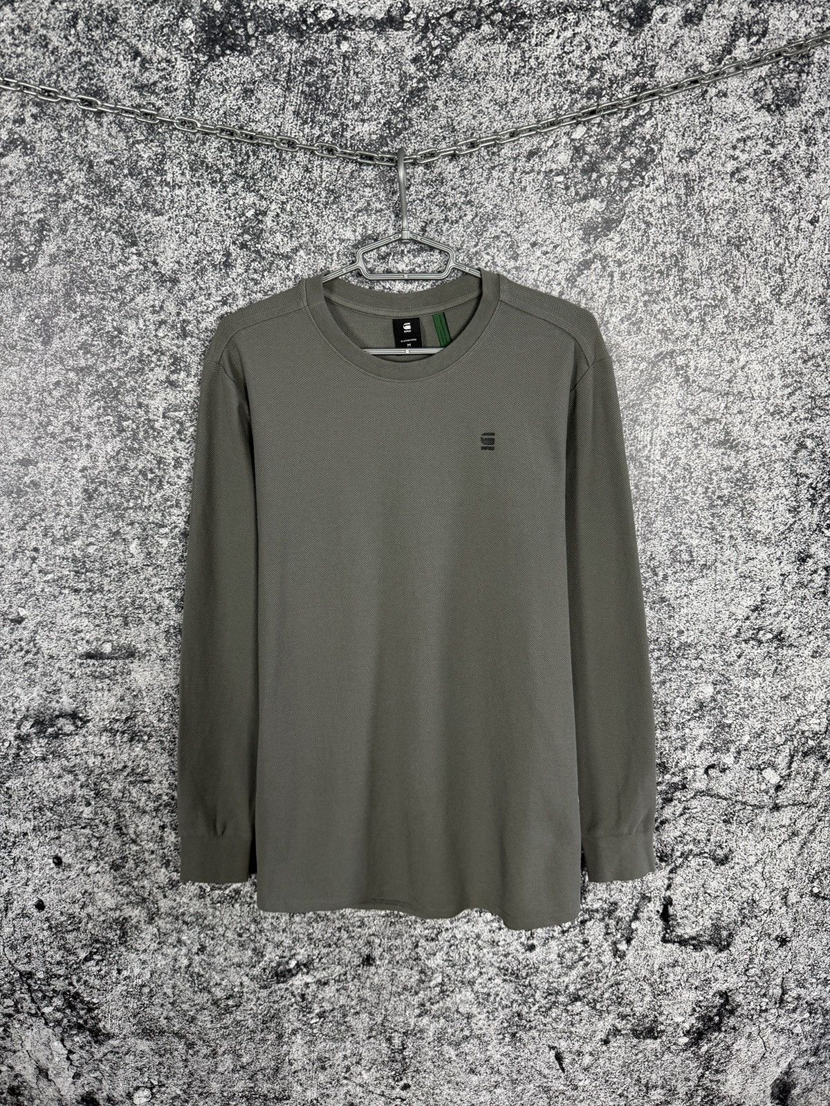 G-Star G-Star Raw Lash R T Long Sleeve Waffle Light Sweatshirt Sz M Size US M / EU 48-50 / 2 - 1 Thumbnail
