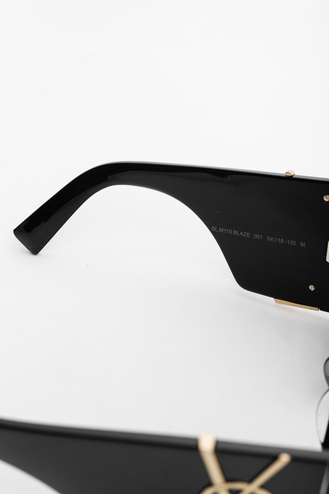 Saint Laurent Paris Saint Laurent SL M119 Blaze Black Cat-Eye Sunglasses Size ONE SIZE - 8 Thumbnail