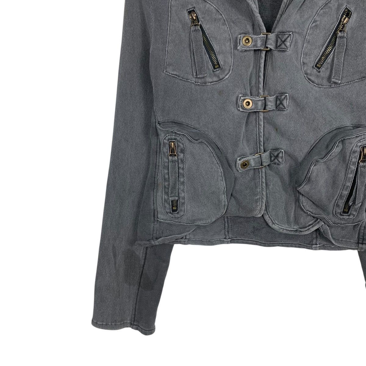 Japan Rags PREFERIR Techwear Cropped Jacket #1802-C16 Size XS / US 0-2 / IT 36-38 - 3 Thumbnail