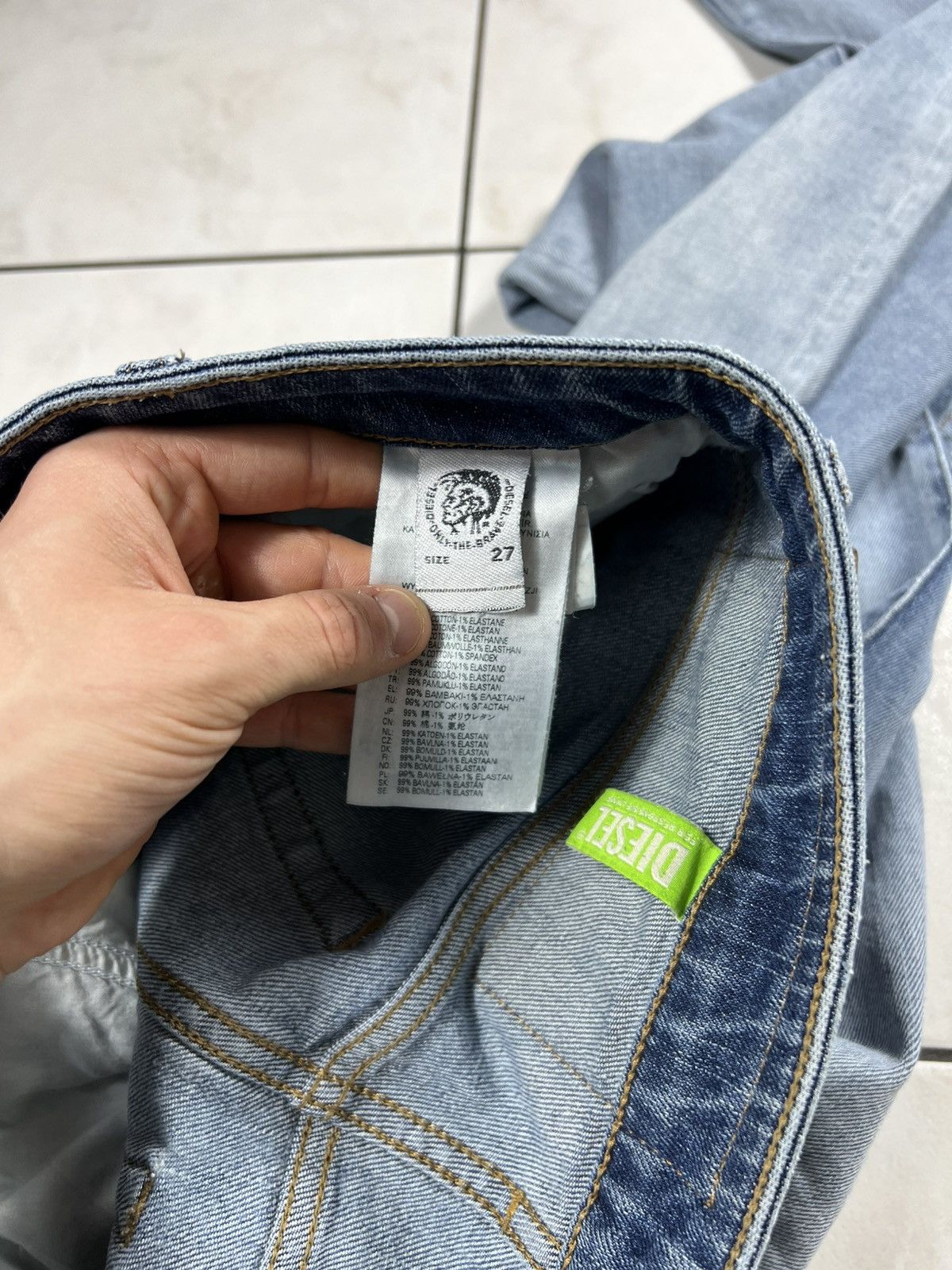 Diesel Vintage Diesel D-reggy y2k washed distressed denim jeans Size 27" / US 4 / IT 40 - 17 Thumbnail