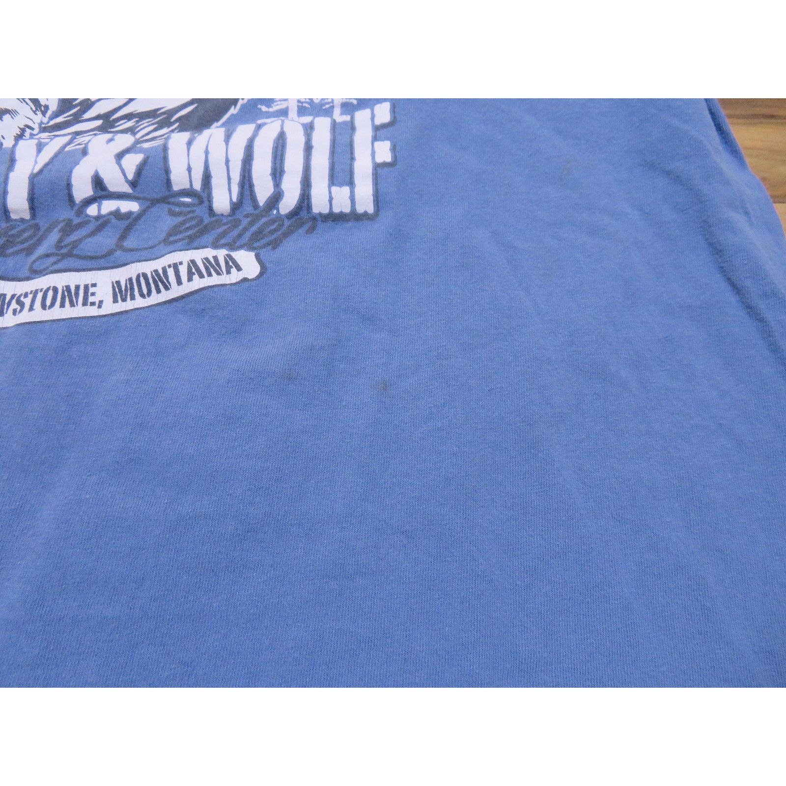Other Grizzly Wolf Eagle Graphic T-shirt, Blue Sz XL Vintage Size US XL / EU 56 / 4 - 5 Thumbnail