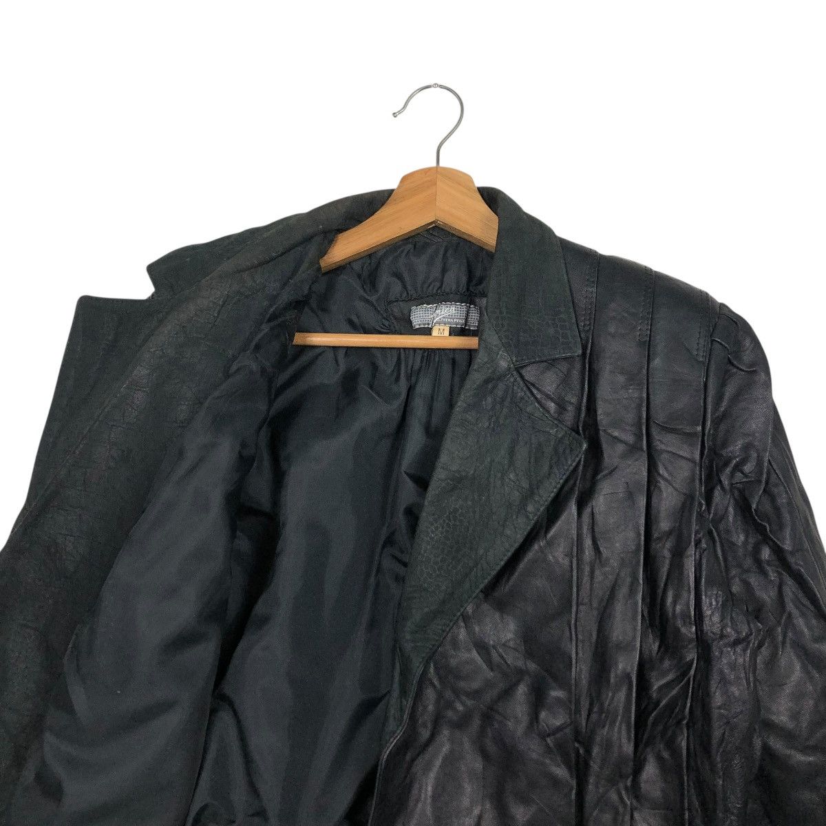 Vera Pelle 🔥VINTAGE CROPPED BIKER LEATHER JACKET AMICA VERA PELLE Size US M / EU 48-50 / 2 - 14 Thumbnail