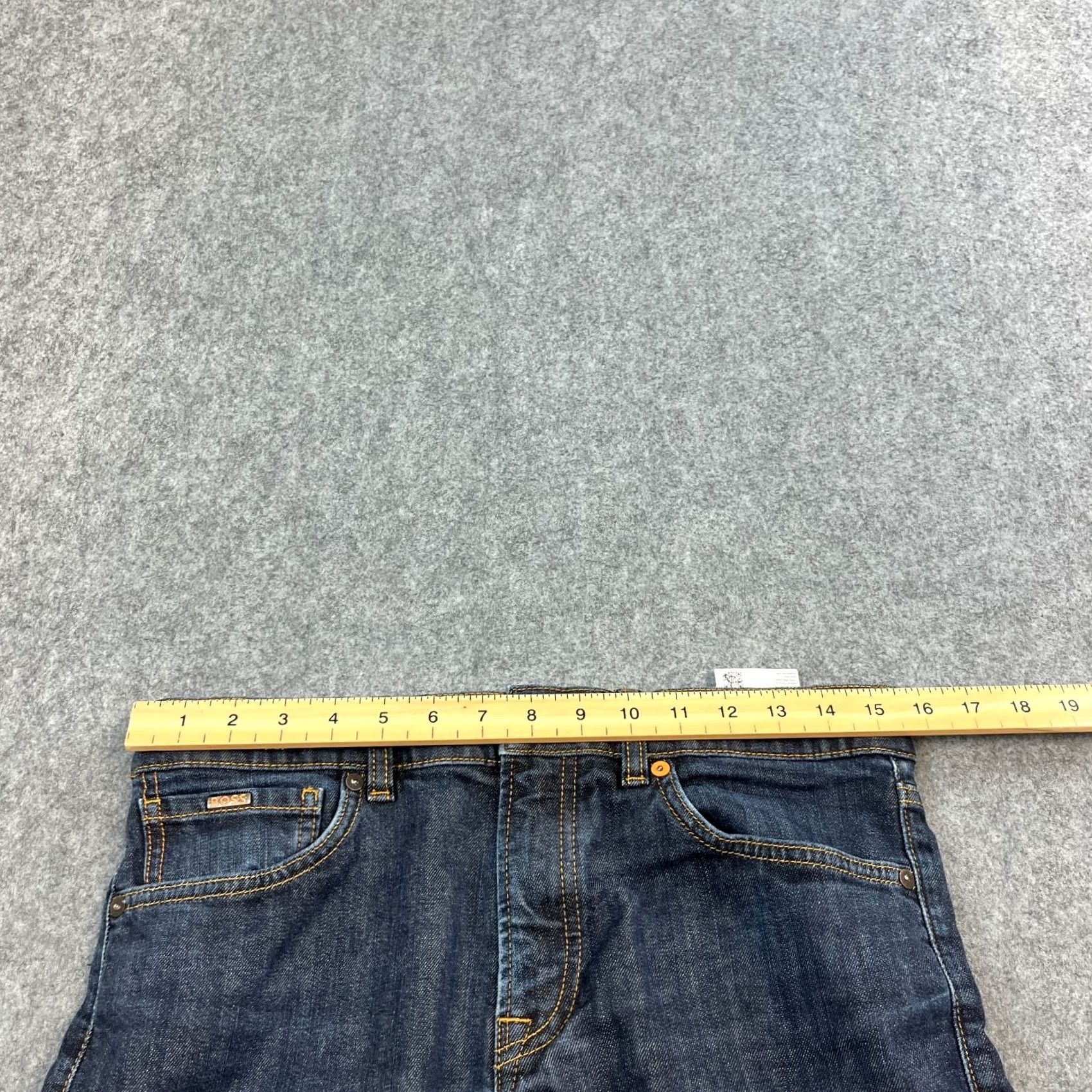 Hugo Boss HUGO BOSS Jeans Tapered Fit 32 32 Dark Blue Stretch Maine Denim 5-Pocket Mens Slim Adult Regular 32 in Blue Size US 32 / EU 48 - 6 Thumbnail