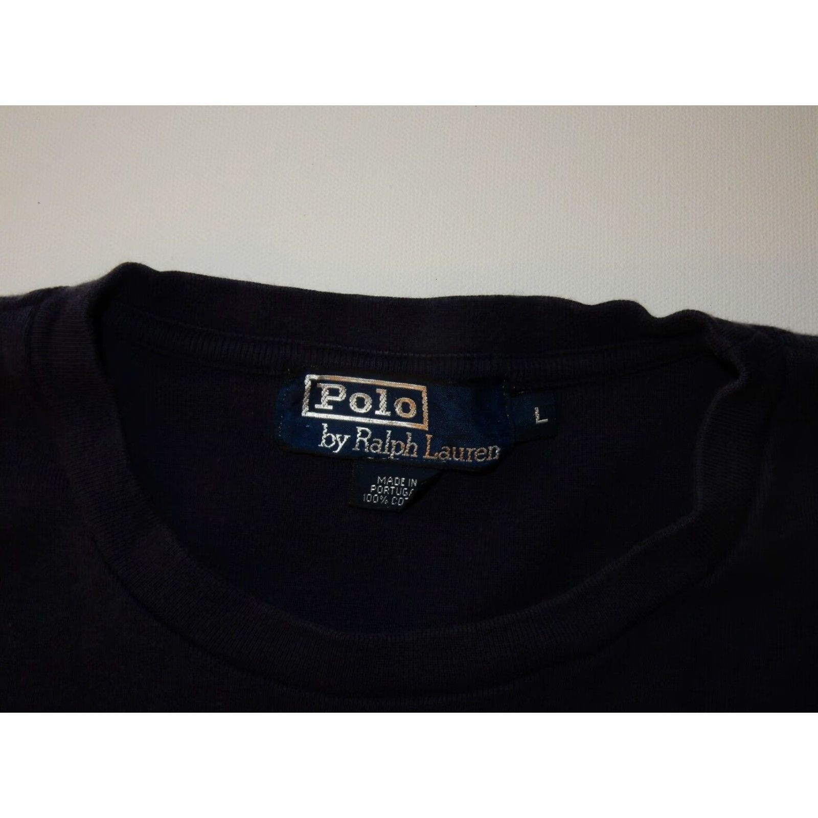Polo Ralph Lauren VINTAGE Polo Ralph Lauren Men's T-Shirt Size Large Short Sleeve Blue Cotton Portugal Made Size US L / EU 52-54 / 3 - 4 Thumbnail