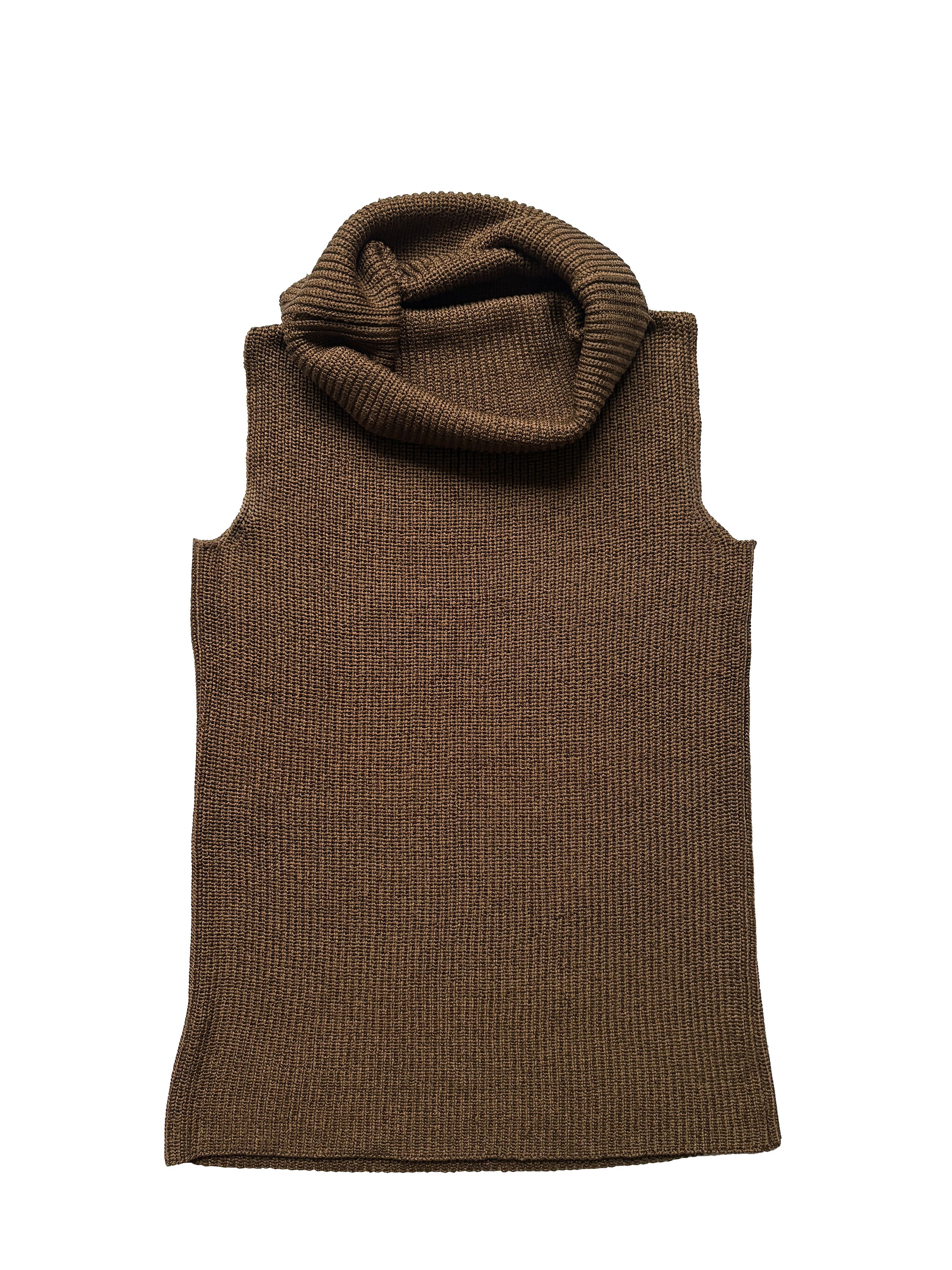 Celine ⚡️QUICK SALE⚡️Celine Brown Silk Knit Sleeveless Top Size M / US 6-8 / IT 42-44 - 1 Thumbnail