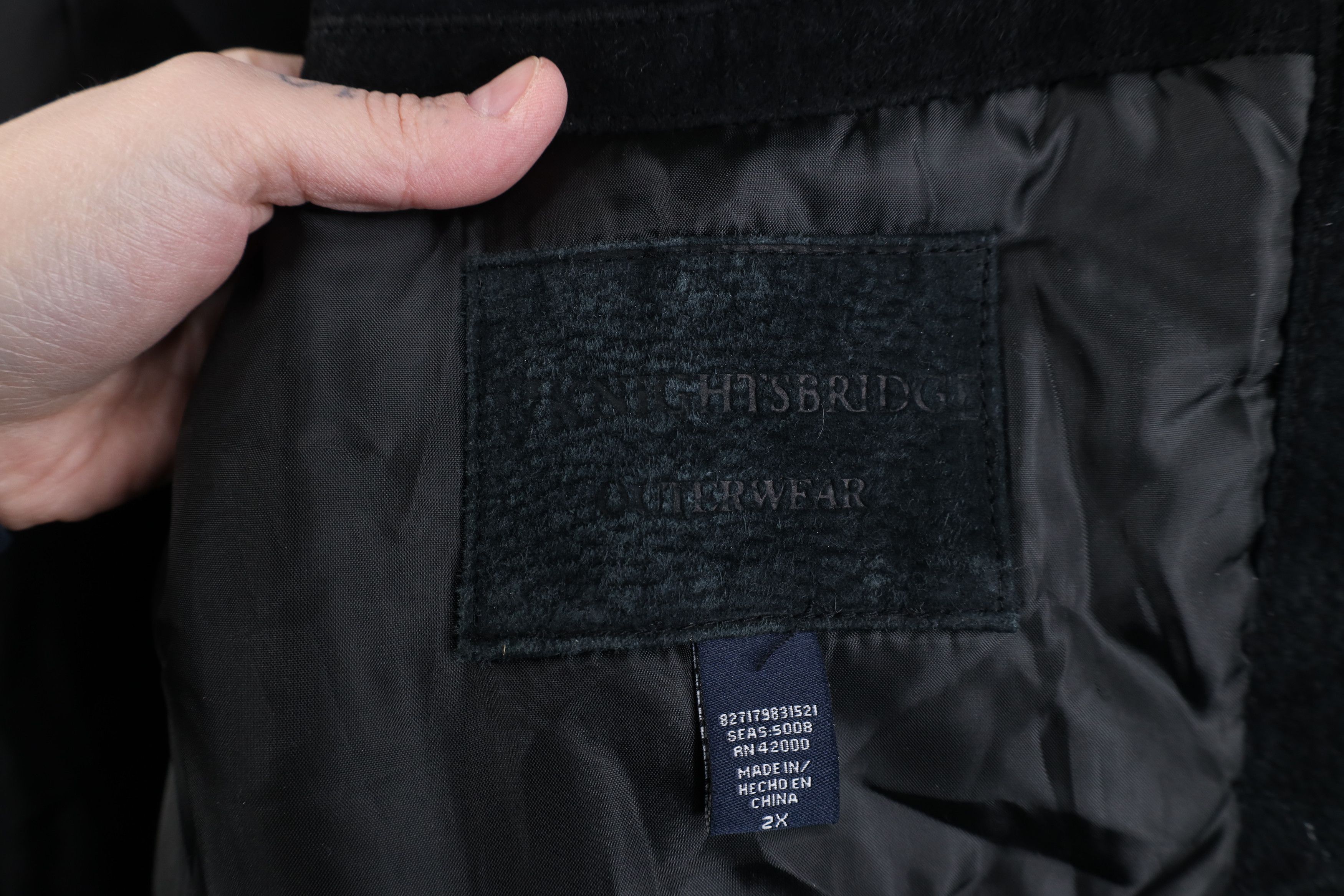 Vintage Vintage 90s Streetwear Suede Leather Bomber Jacket Black Size US XXL / EU 58 / 5 - 11 Thumbnail