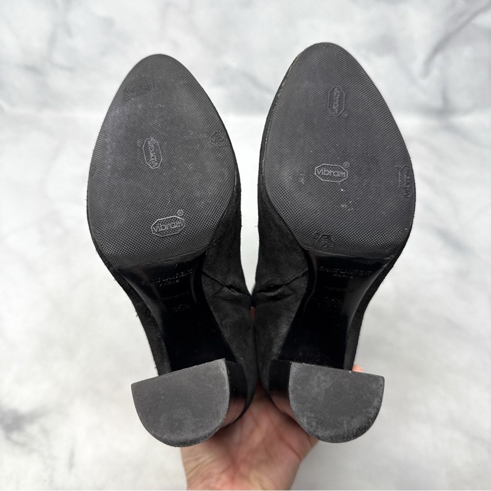 Saint Laurent Paris Saint Laurent Joplin Western Suede Heeled Ankle Boots 35.5 Size US 5.5 / IT 35.5 - 7 Thumbnail