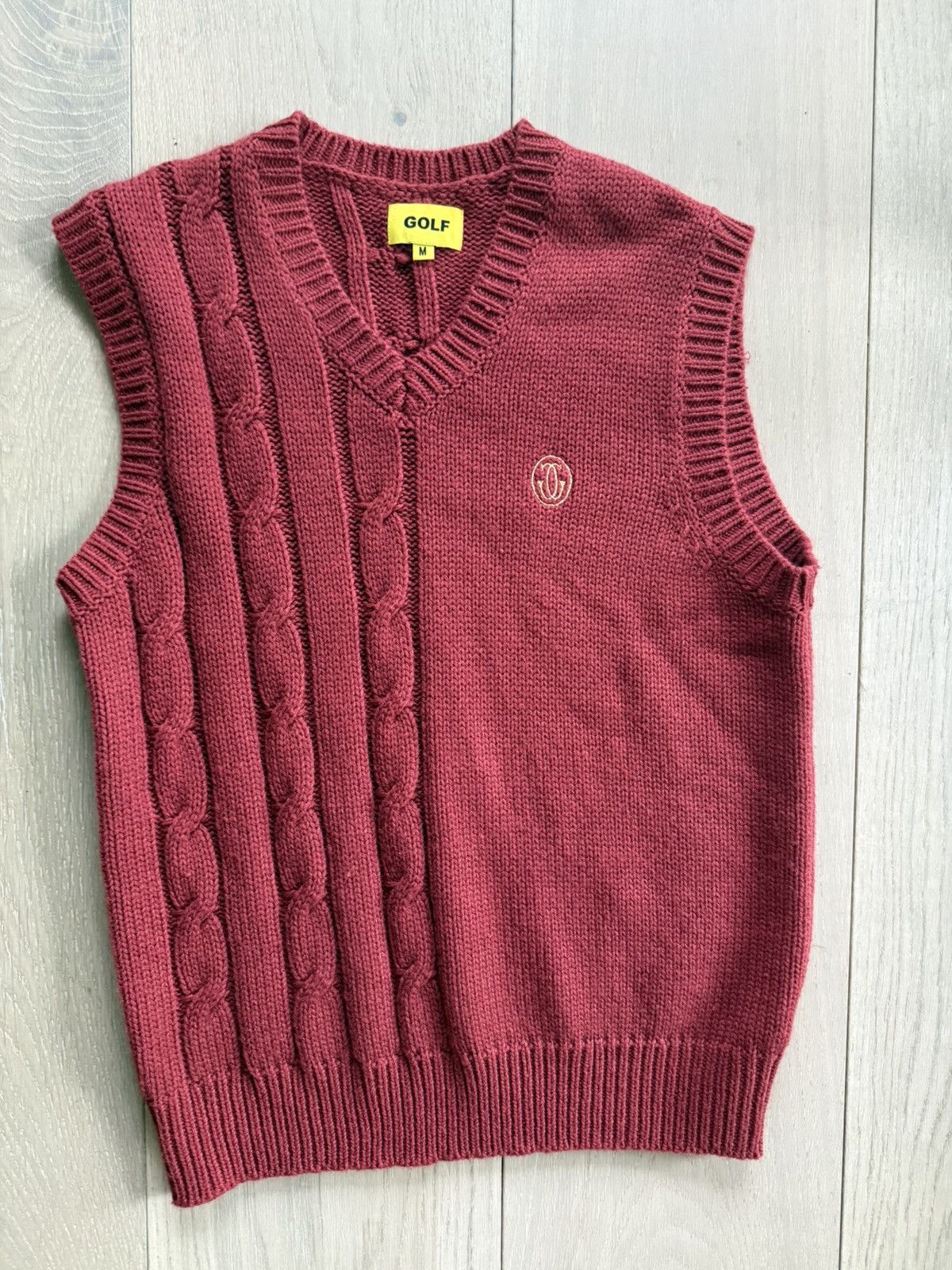 Golf le Fleur Golf Wang Le Fluer Grand Logo Knitted Vest Size US M / EU 48-50 / 2 - 1 Thumbnail