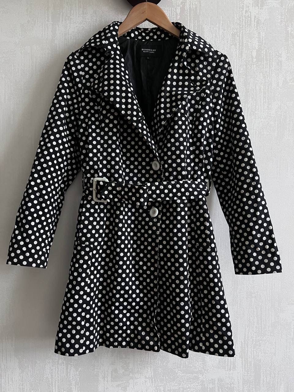 Burberry Burberry Black Label polka dot coat jacket trench Size L / US 10 / IT 46 - 1 Thumbnail