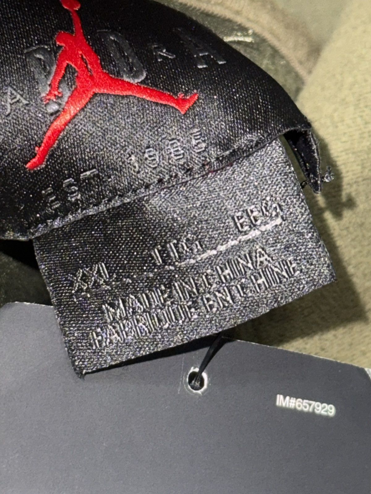 Jordan Brand Travis Scott Jordan Washed Suede Hoodie, Medium Olive Size US XXL / EU 58 / 5 - 12 Thumbnail