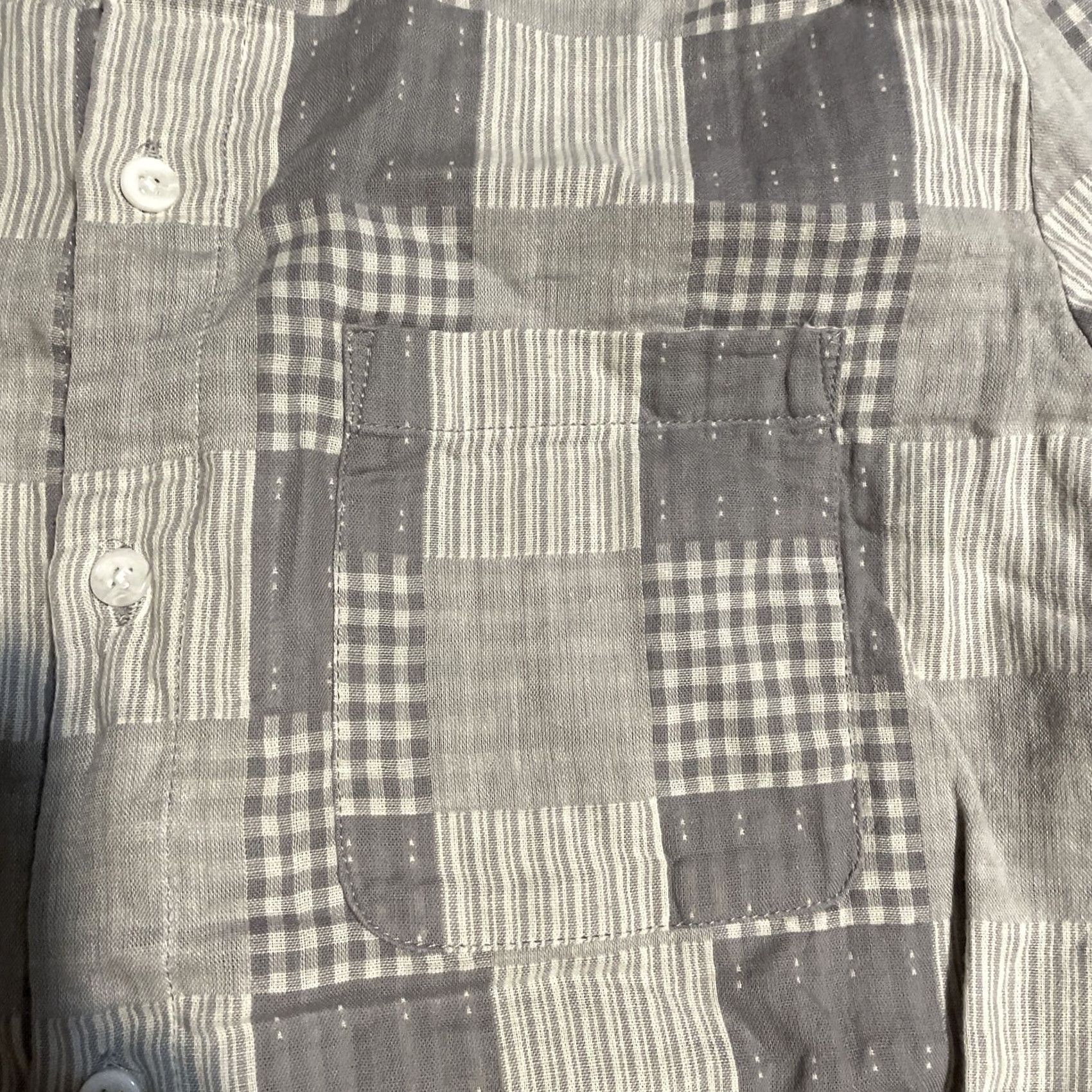 Urban Outfitters Urban Outfitters Plaid Short Sleeve Men’s Small Gray 100% Cotton Pockets Casual Shirt Size US 29 - 4 Thumbnail
