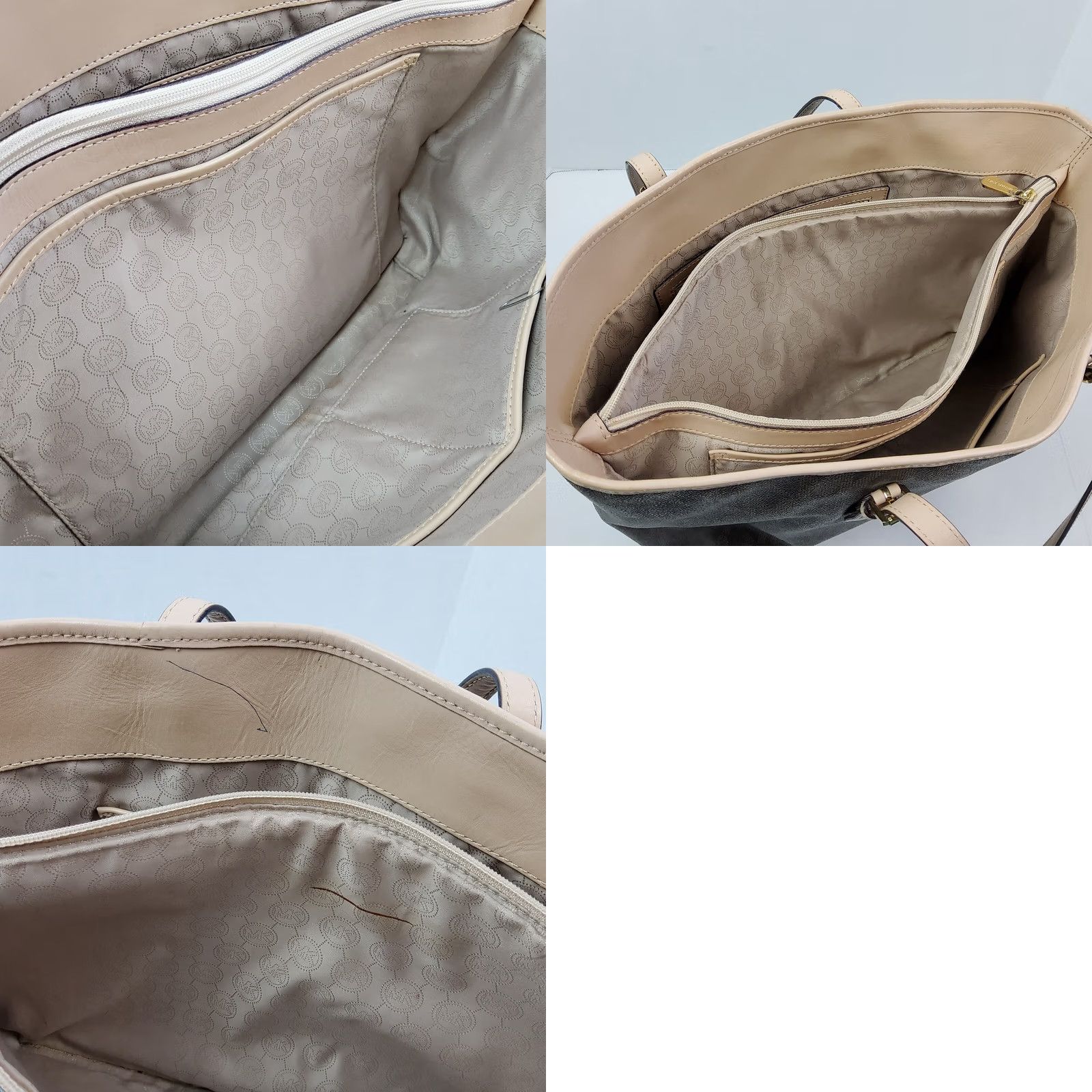 Michael Kors Michael Kors Jet Set Travel Large Tote Brown PVC Leather Lining Zip Bag Purse Women Size ONE SIZE - 9 Thumbnail
