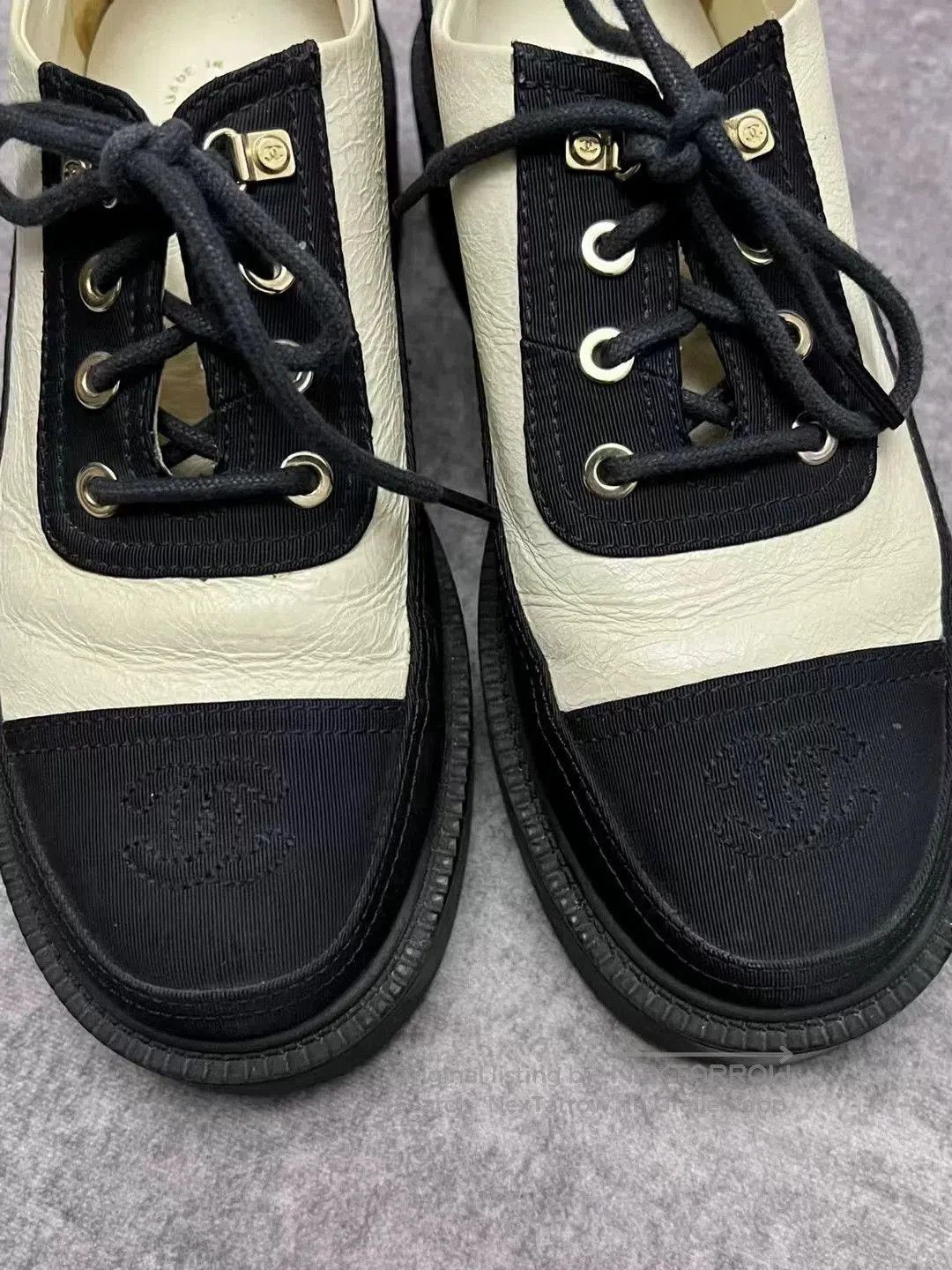 Chanel Chanel Panda Color Block Loafers. Size US 4.5 / IT 34.5 - 3 Thumbnail