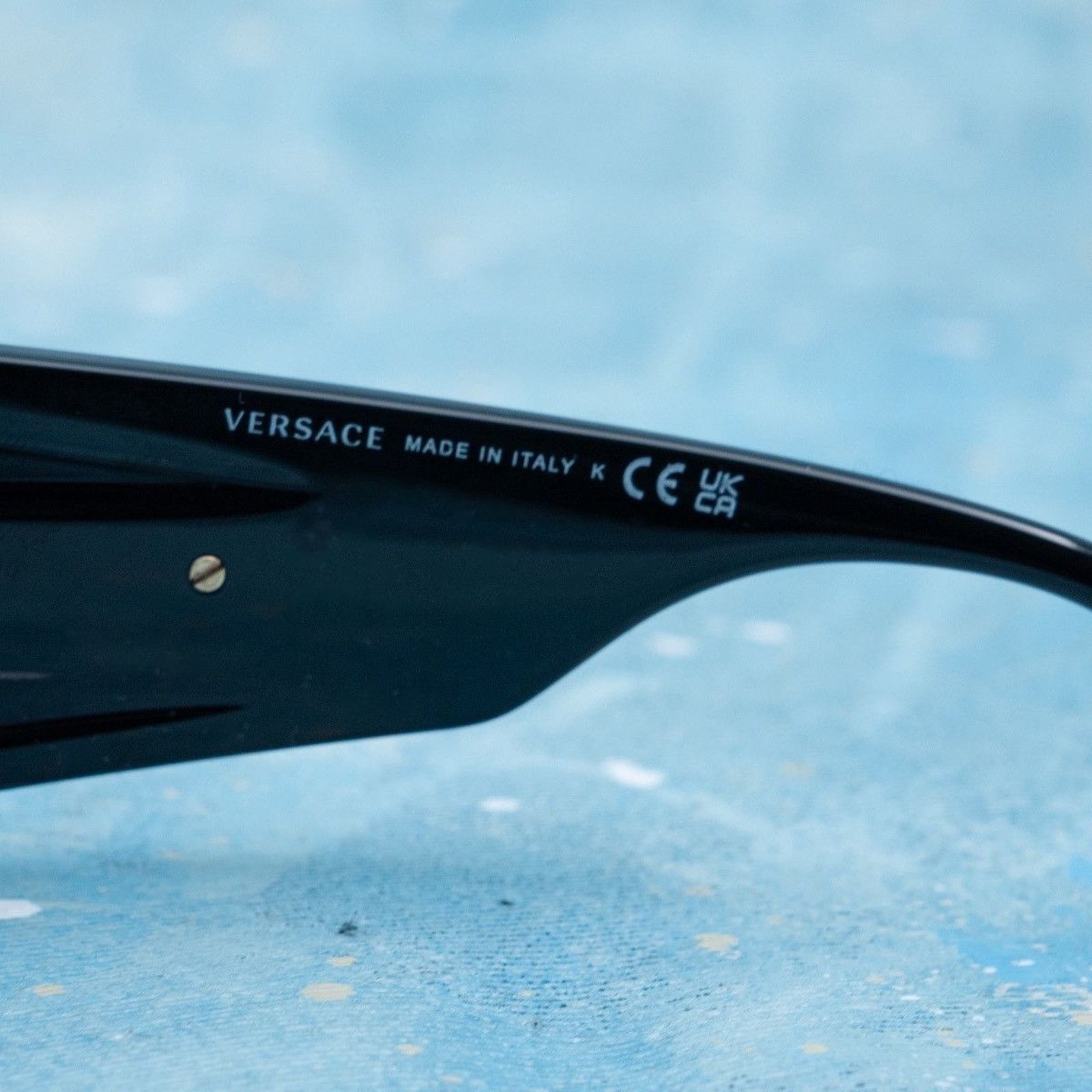 Versace Versace black medusa logo oversized shield sunglasses Size ONE SIZE - 6 Thumbnail