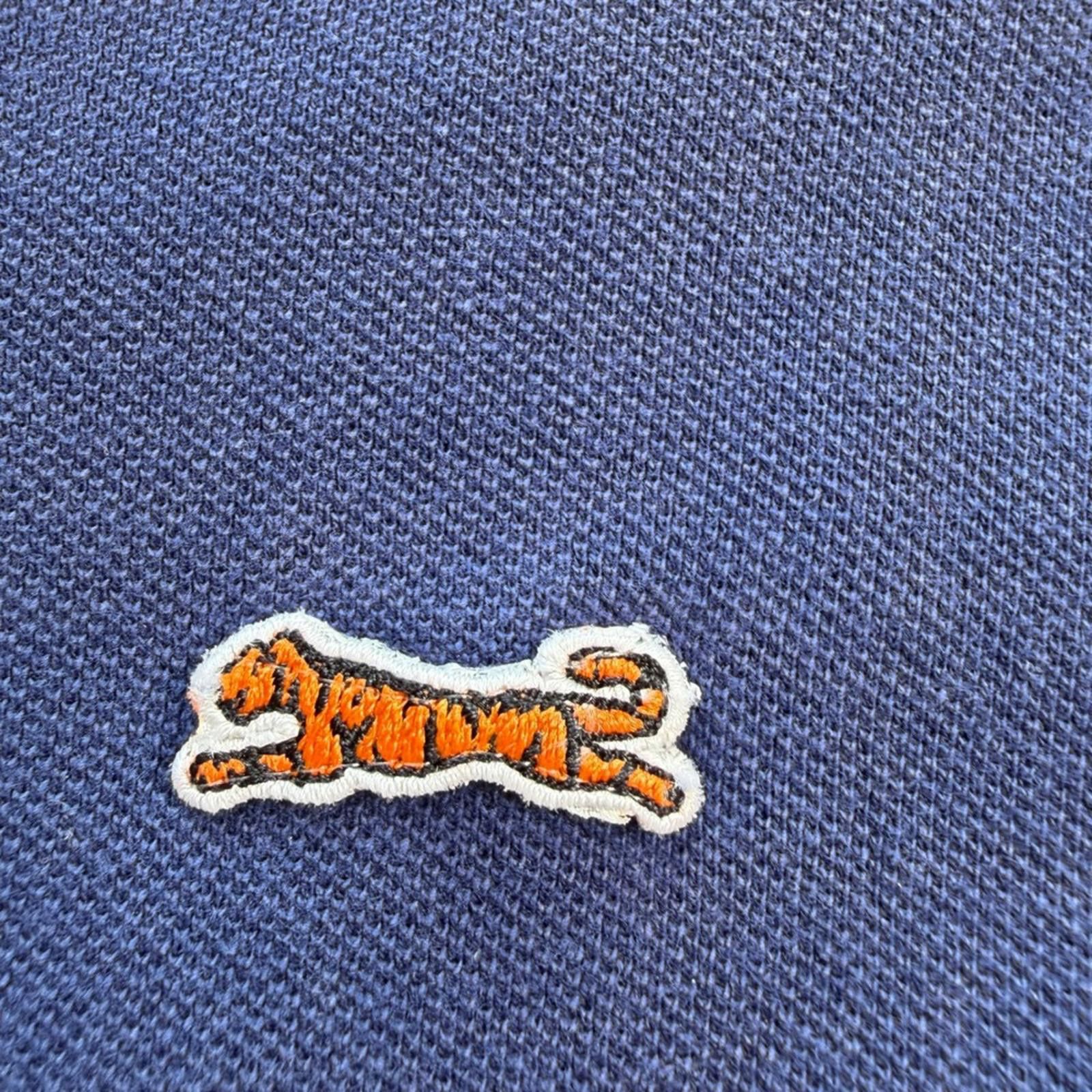 Le TIGRE Le Tigre Polo Shirt Mens Large Navy Blue Red Tipped Cotton Size US L / EU 52-54 / 3 - 5 Thumbnail