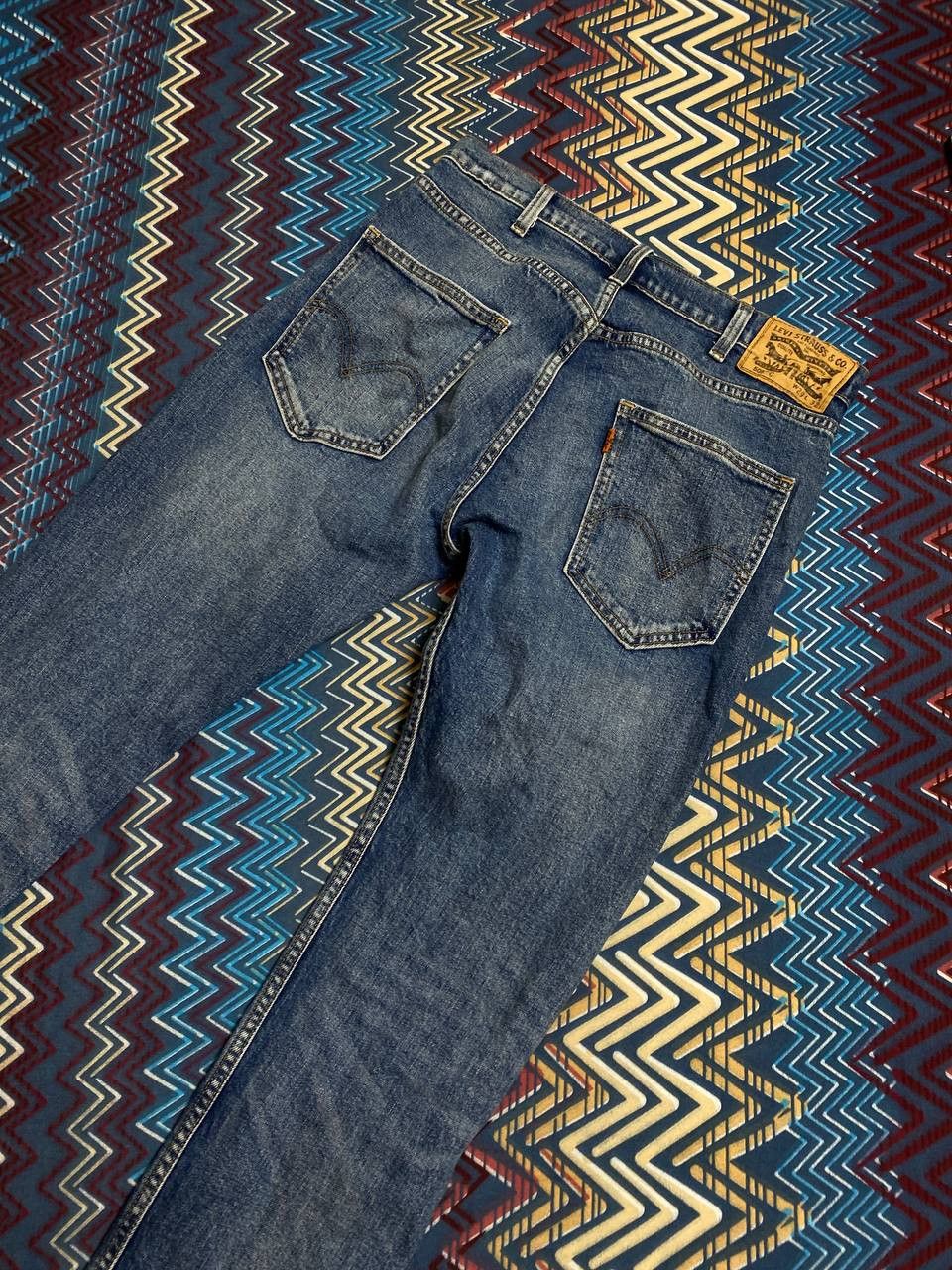Levi's vintage blue jeans Levi's 505 crazy Y2K streetwear Size US 29 - 20 Thumbnail