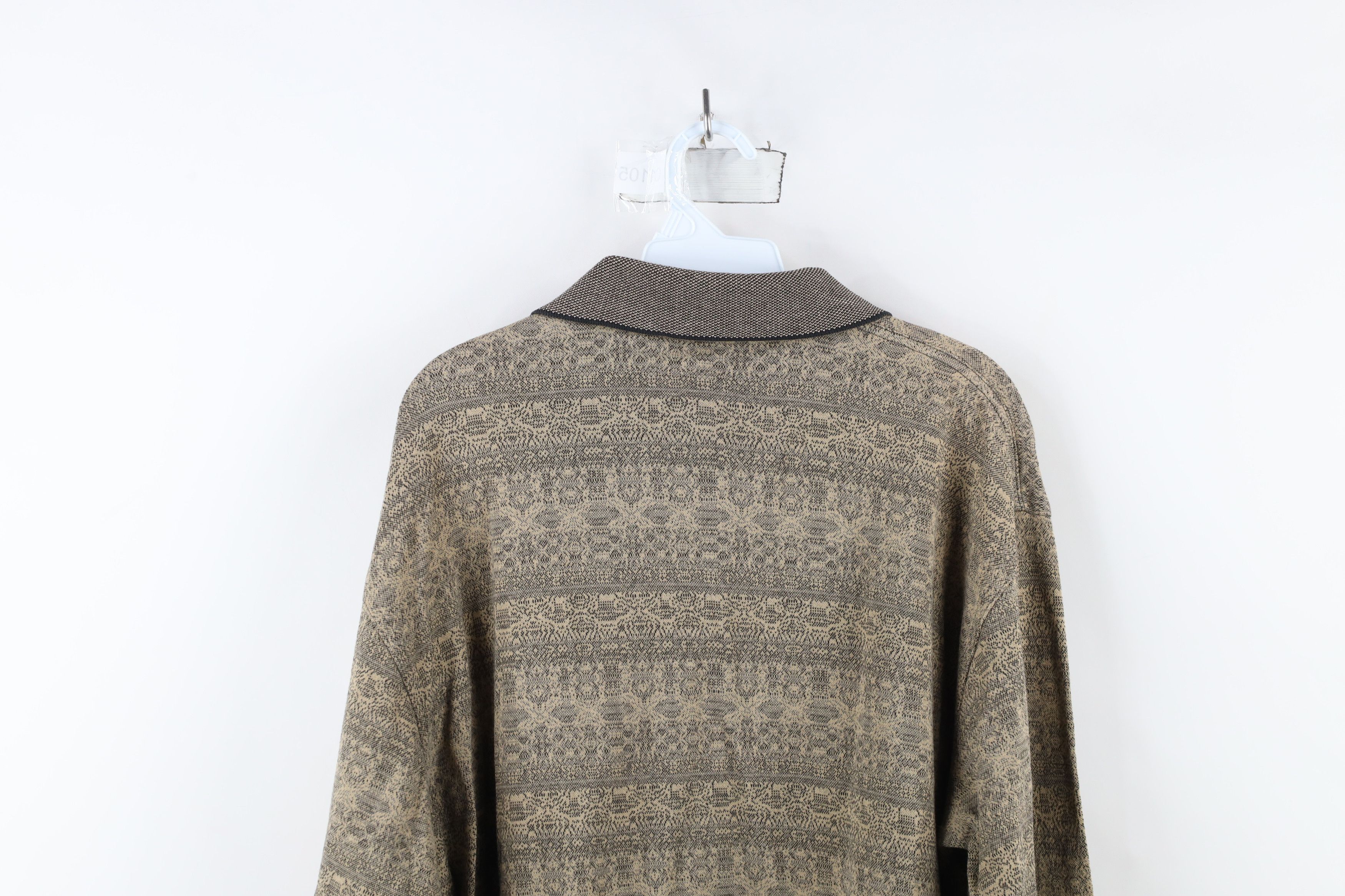 Vintage Vintage 90s Streetwear Southwestern Long Sleeve Polo USA Size US L / EU 52-54 / 3 - 10 Thumbnail