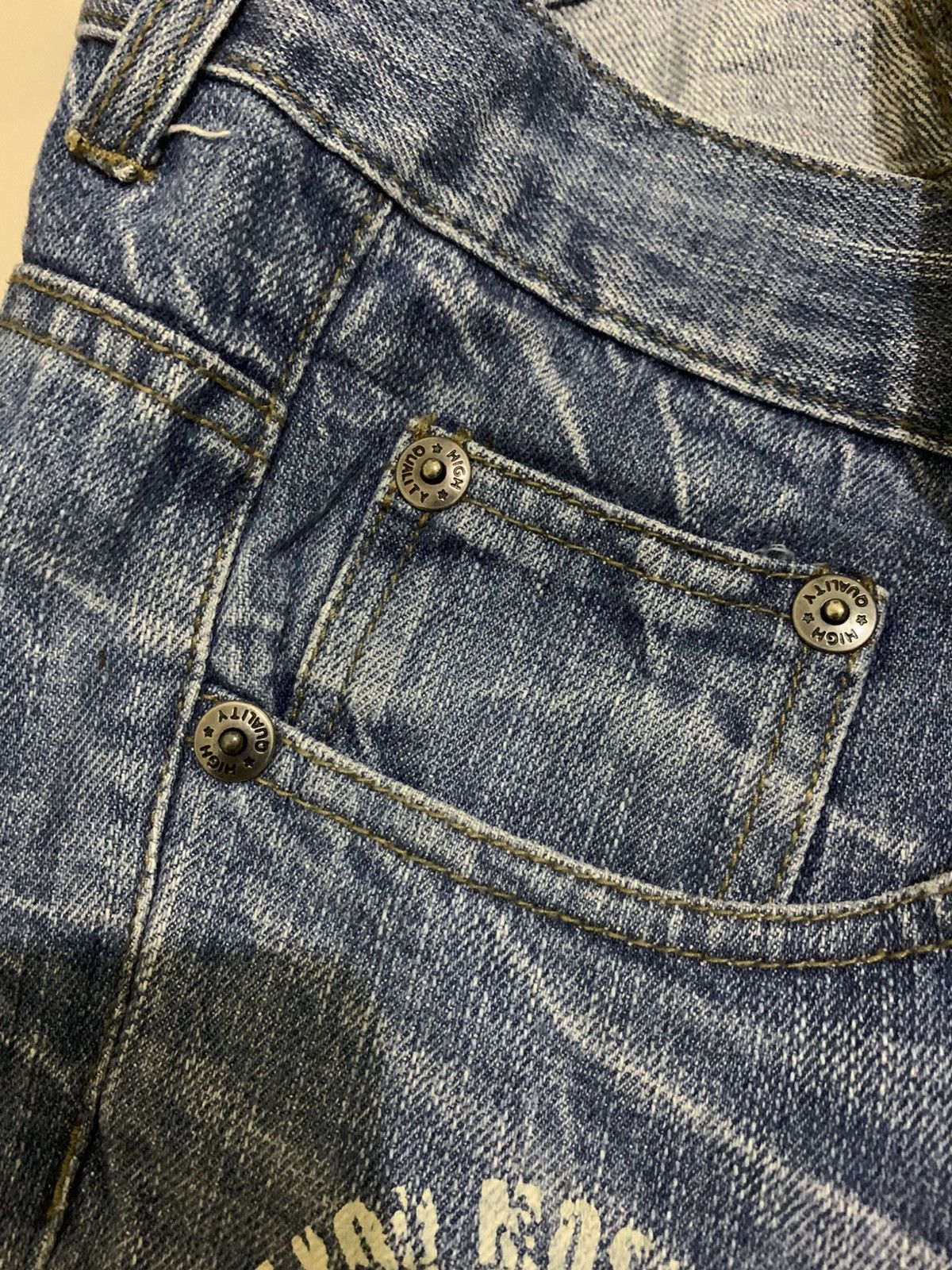 Japanese Brand 🐍 Y2k Nylaus Jorts Punk Style Ifsixwasnine Size US 30 / EU 46 - 10 Thumbnail