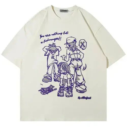 VIBE Cartoon Graphic Print T-Shirts Size US M / EU 48-50 / 2 - 4 Thumbnail