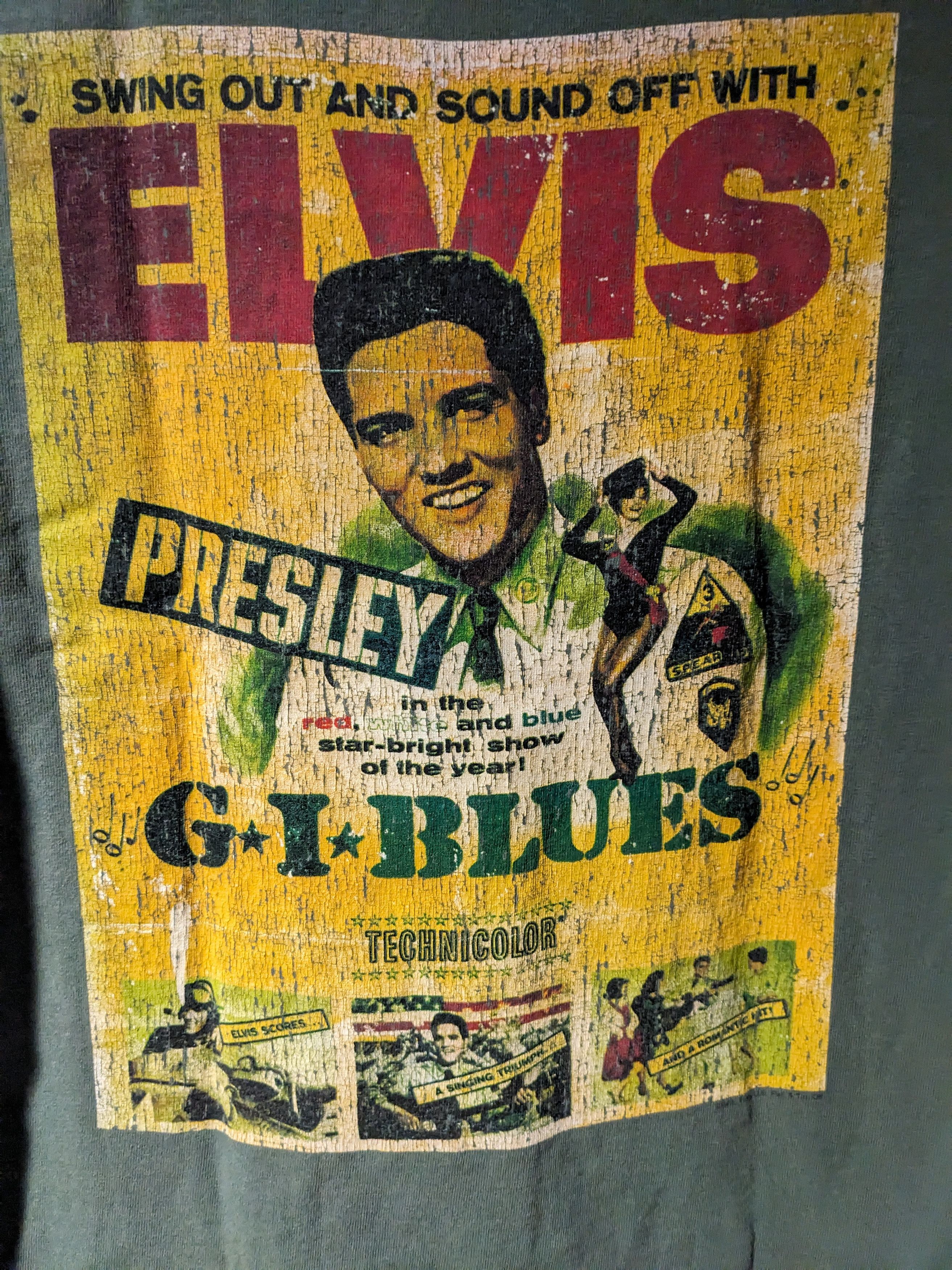 Band Tees × Vintage Vintage Y2K Elvis Presley G.I. Blues Tour Large T-Shirt Size US L / EU 52-54 / 3 - 2 Thumbnail