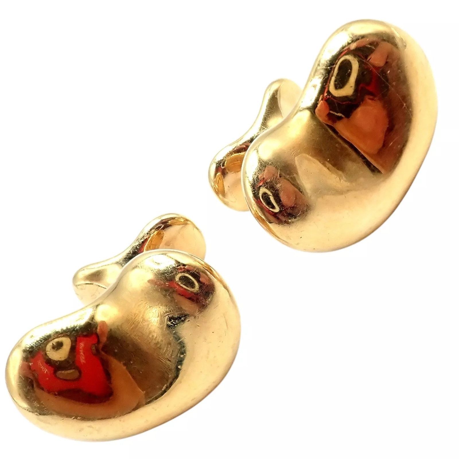 Tiffany & Co. Tiffany & Co Peretti 18k Extra Large Bean Cufflinks Size ONE SIZE - 9 Thumbnail