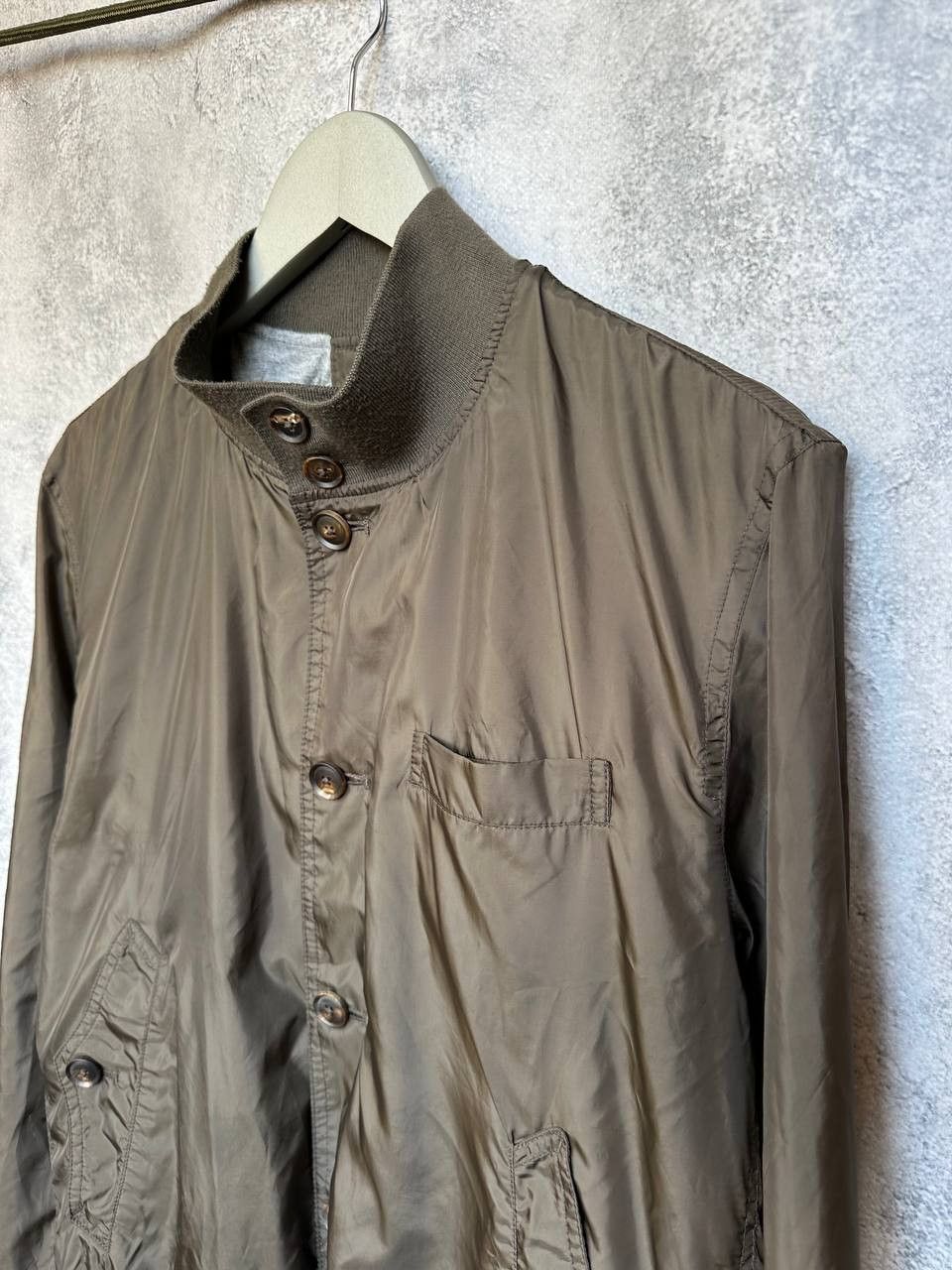 Massimo Dutti Massimo Dutti Bomber Jacket Khaki Nylon Shell Lined Size US L / EU 52-54 / 3 - 6 Thumbnail
