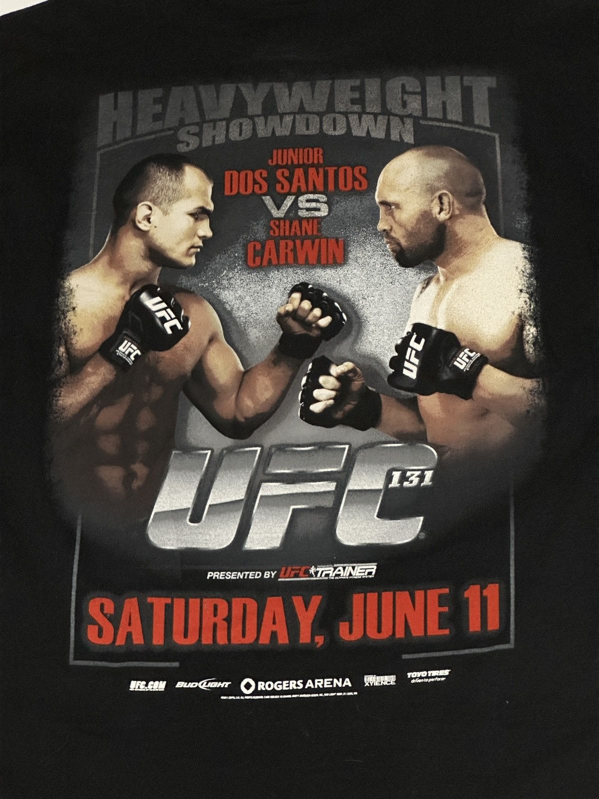 UFC Vtg UFC 131 Dos Santos Vs Carwin Event Promo T-shirt Size US L / EU 52-54 / 3 - 4 Thumbnail