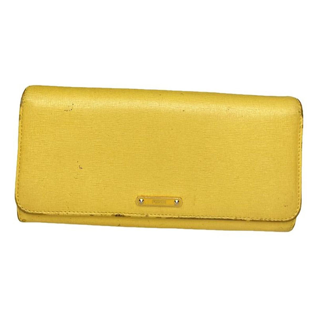 Fendi Yellow Leather Wallet Size ONE SIZE - 1 Thumbnail