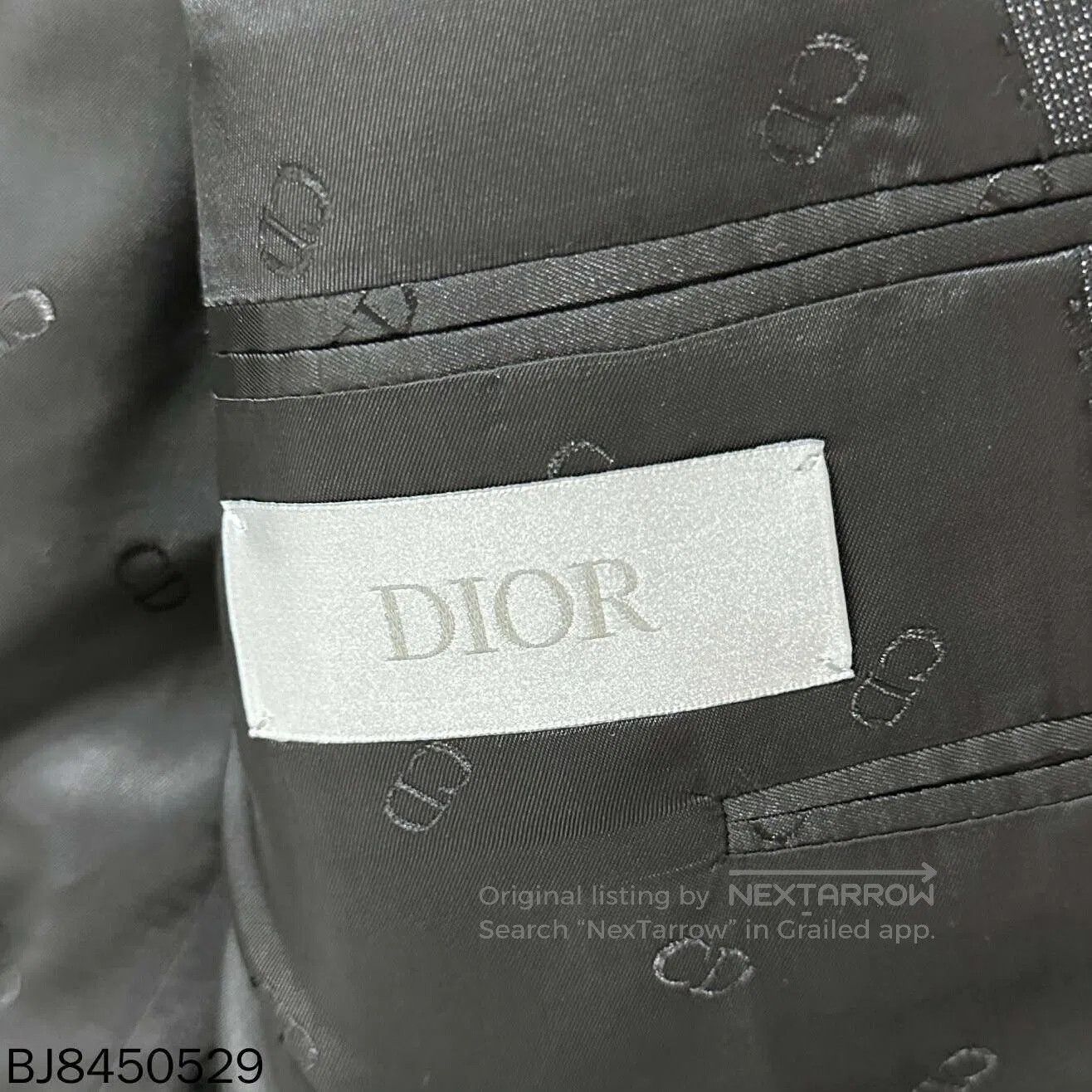 Dior wool suit jacket with print by Dior. Size US L / EU 52-54 / 3 - 6 Thumbnail