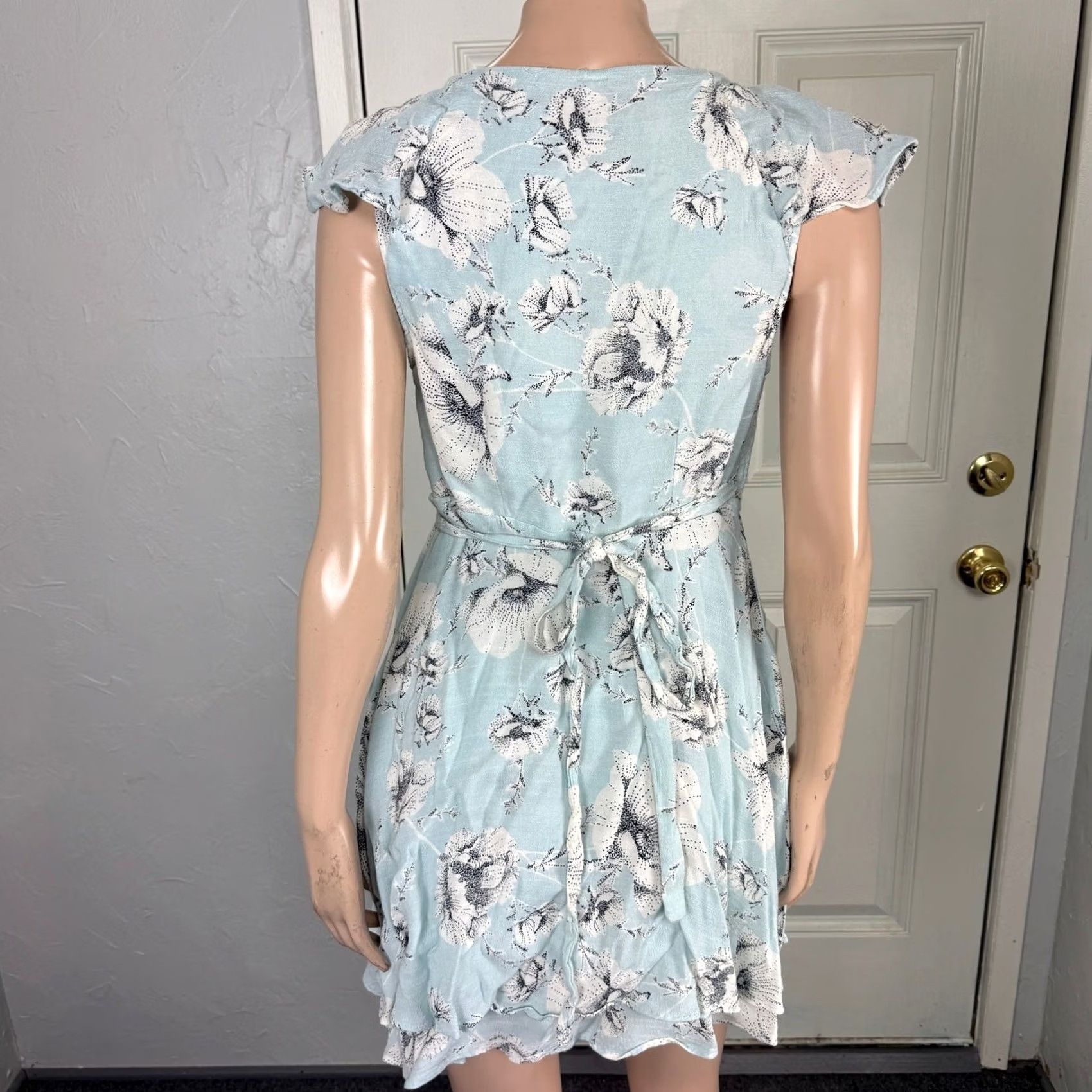 Free People Free People Womens Dress S French Quarter Wrap Floral Boho Tie A4-25 Size S / US 4 / IT 40 - 4 Thumbnail
