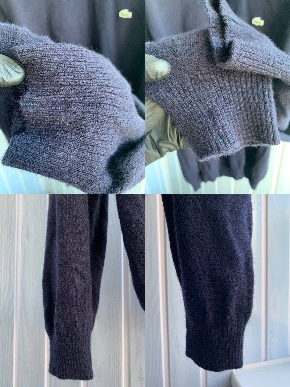 Lacoste Vintage Lacoste Men Navy Wool Knit Classic Sweater Size US M / EU 48-50 / 2 - 20 Thumbnail