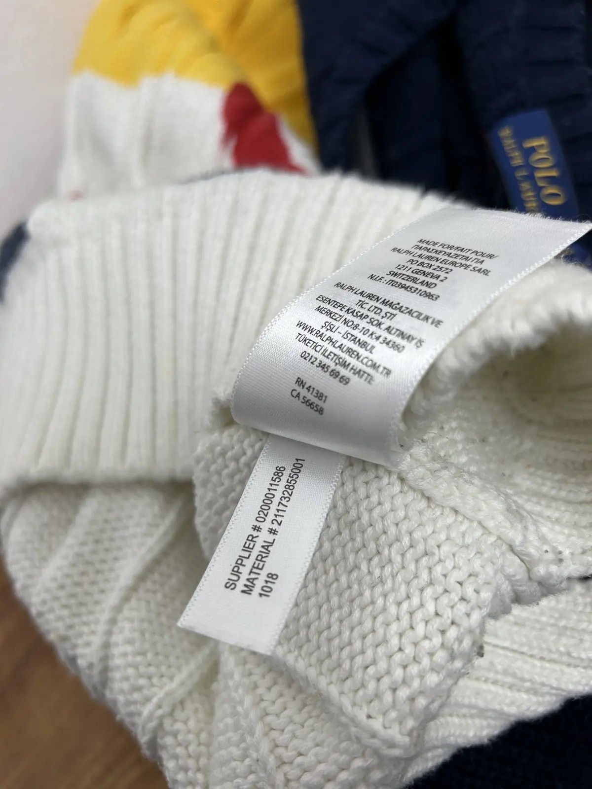 Polo Ralph Lauren Ralph Lauren P-93 Cable Knit Knitwear Striped Sweater Size US S / EU 44-46 / 1 - 9 Thumbnail