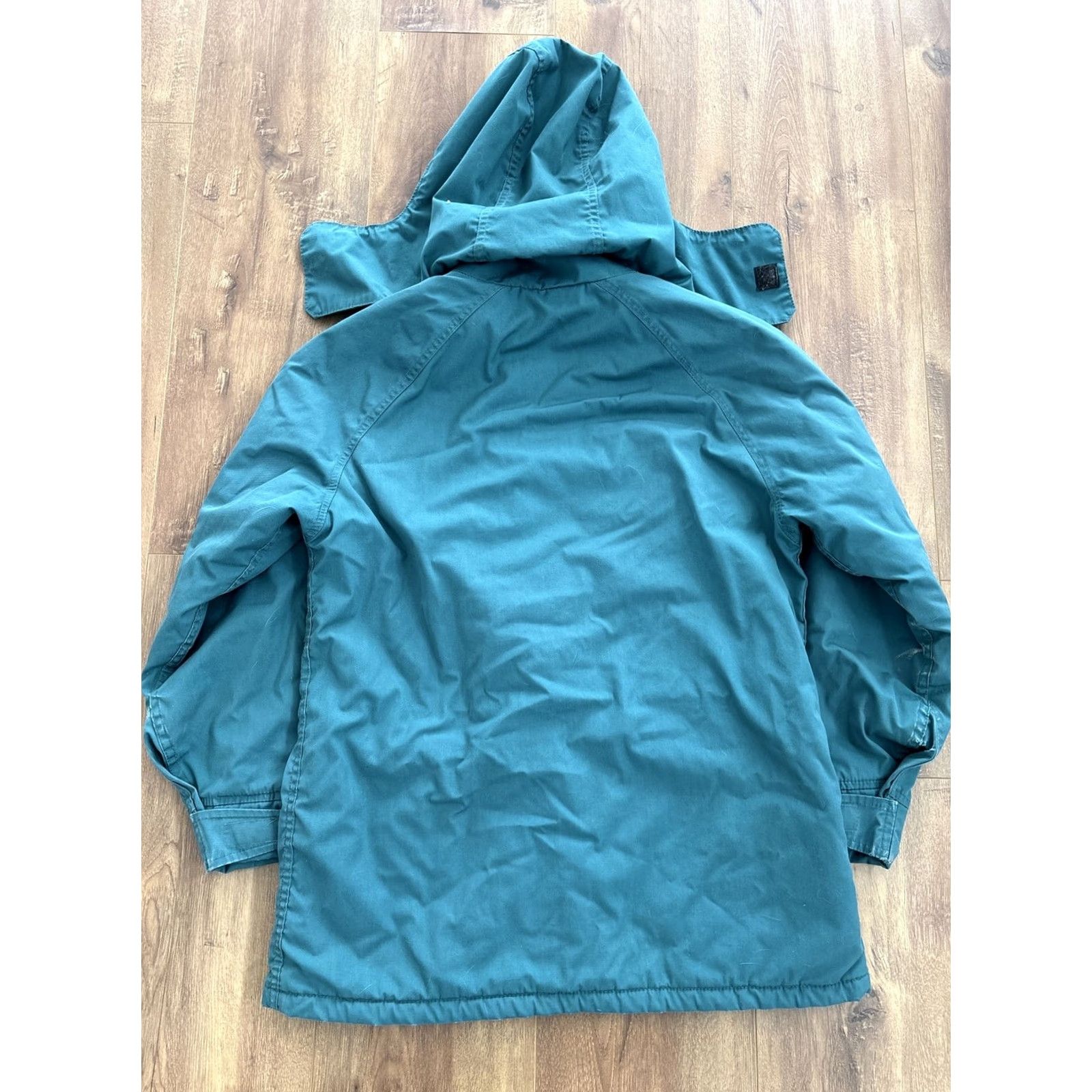 Vintage VINTAGE Woolrich Parka Coat Women's Medium Hooded USA Made Green Winter Cargo Puffer Jacket Size M / US 6-8 / IT 42-44 - 7 Thumbnail