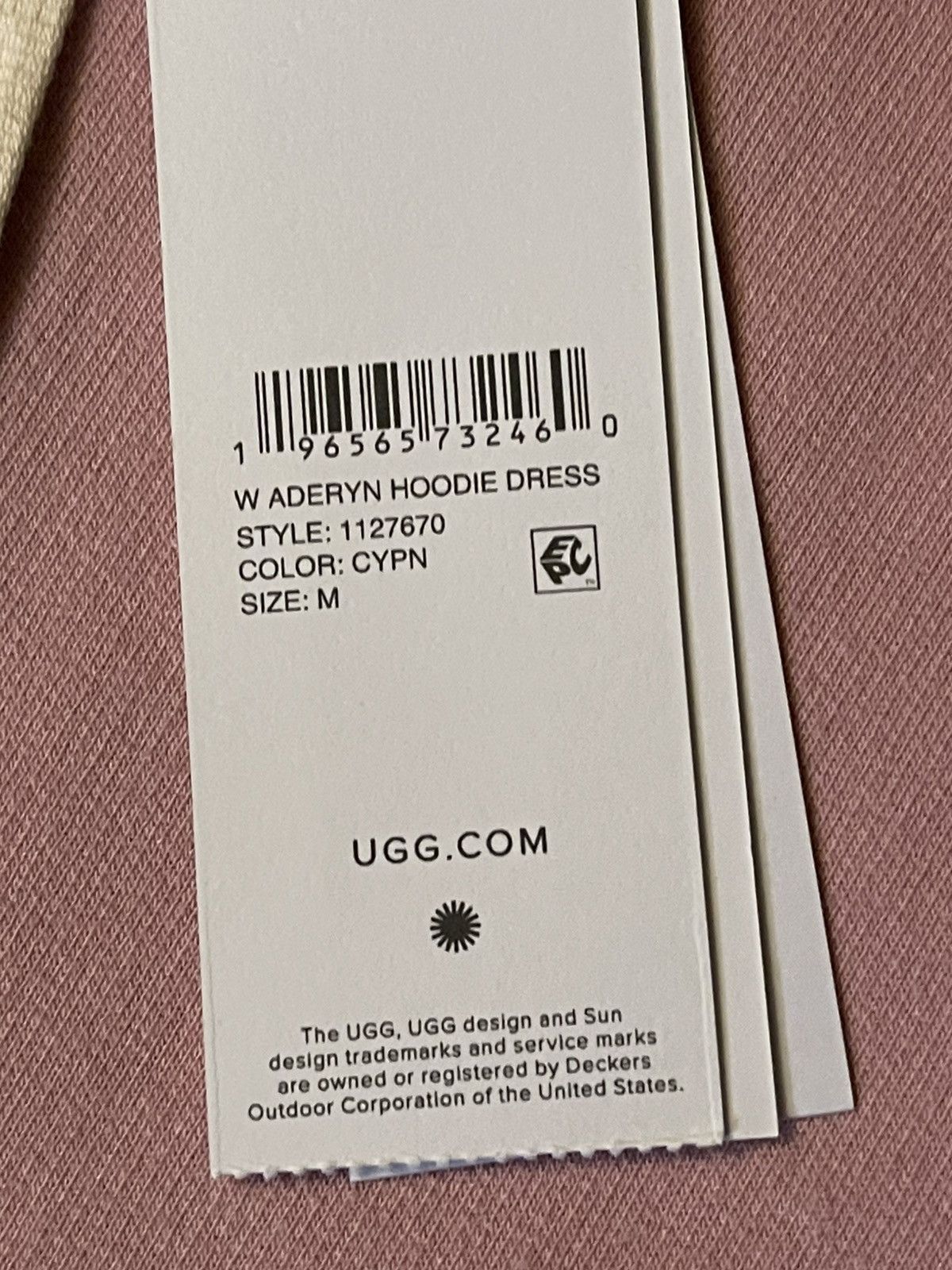 Ugg UGG Women’s Aderyn Hoodie Dress Clay Pink Medium NWT NEW Size M / US 6-8 / IT 42-44 - 3 Thumbnail