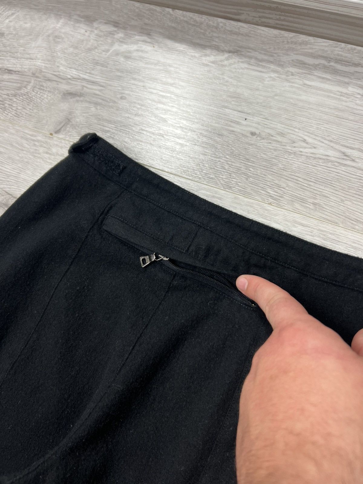 Prada 1999s Prada Sport Black Wool & Nylon Pants Red Tab Trousers Size 26" / US 2 / IT 38 - 13 Thumbnail