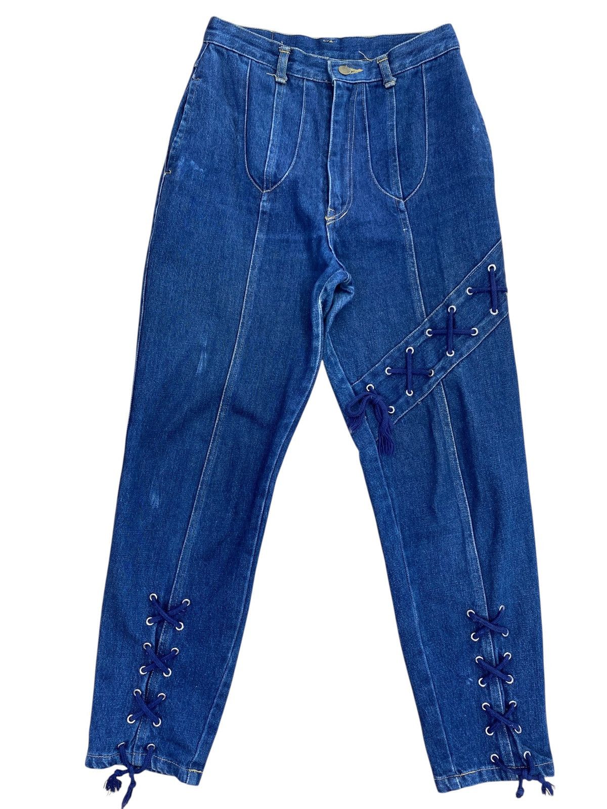 Japanese Brand Japanese Brand Tie Up Arrow Line Style Jeans Size US 26 / EU 42 - 1 Thumbnail