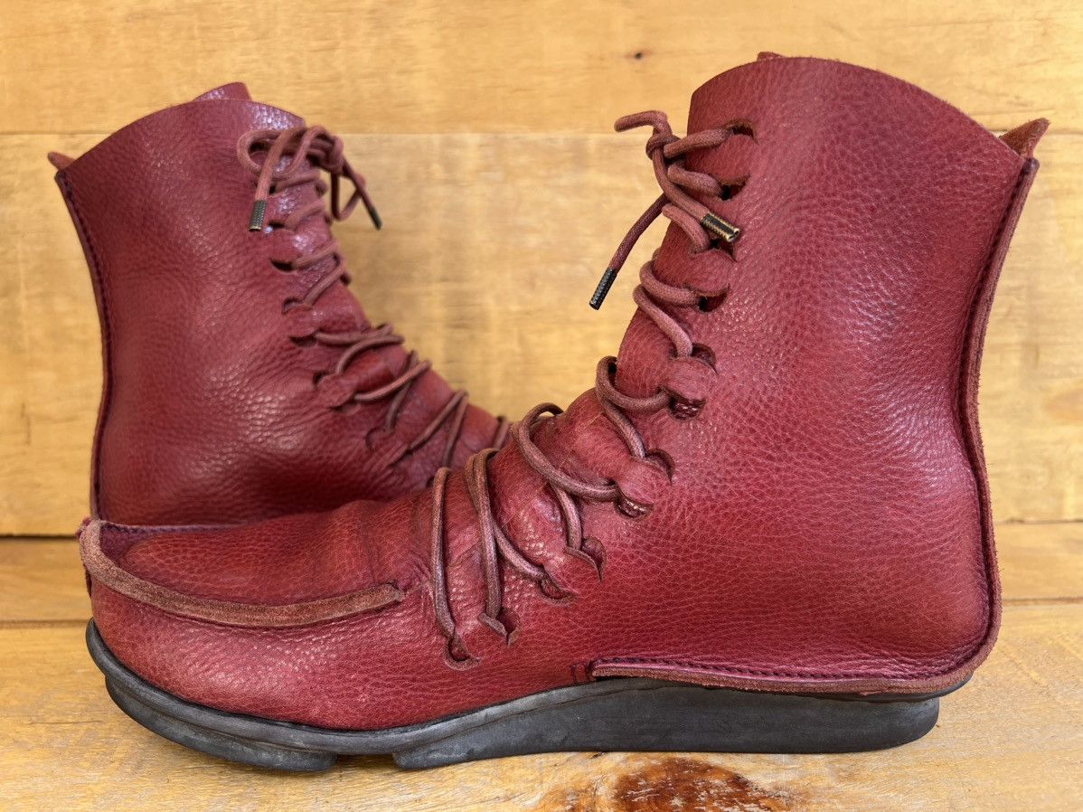 Trippen Trippen Fashion Platform Medival Comfort Leather Red Chunky Size US 7 / IT 37 - 7 Thumbnail