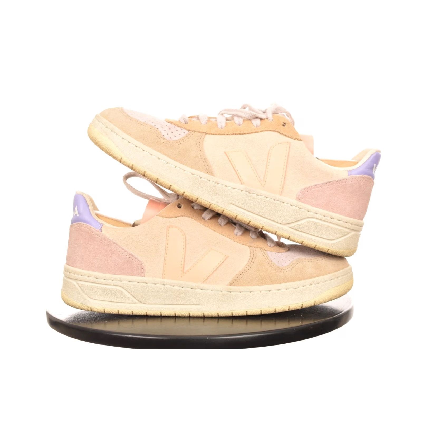 Veja Veja V-10 Suede Multico Peach Sneakers Trainers US7 Womens Size 38 Multicolor Shoes Size US 7 / IT 37 - 6 Thumbnail